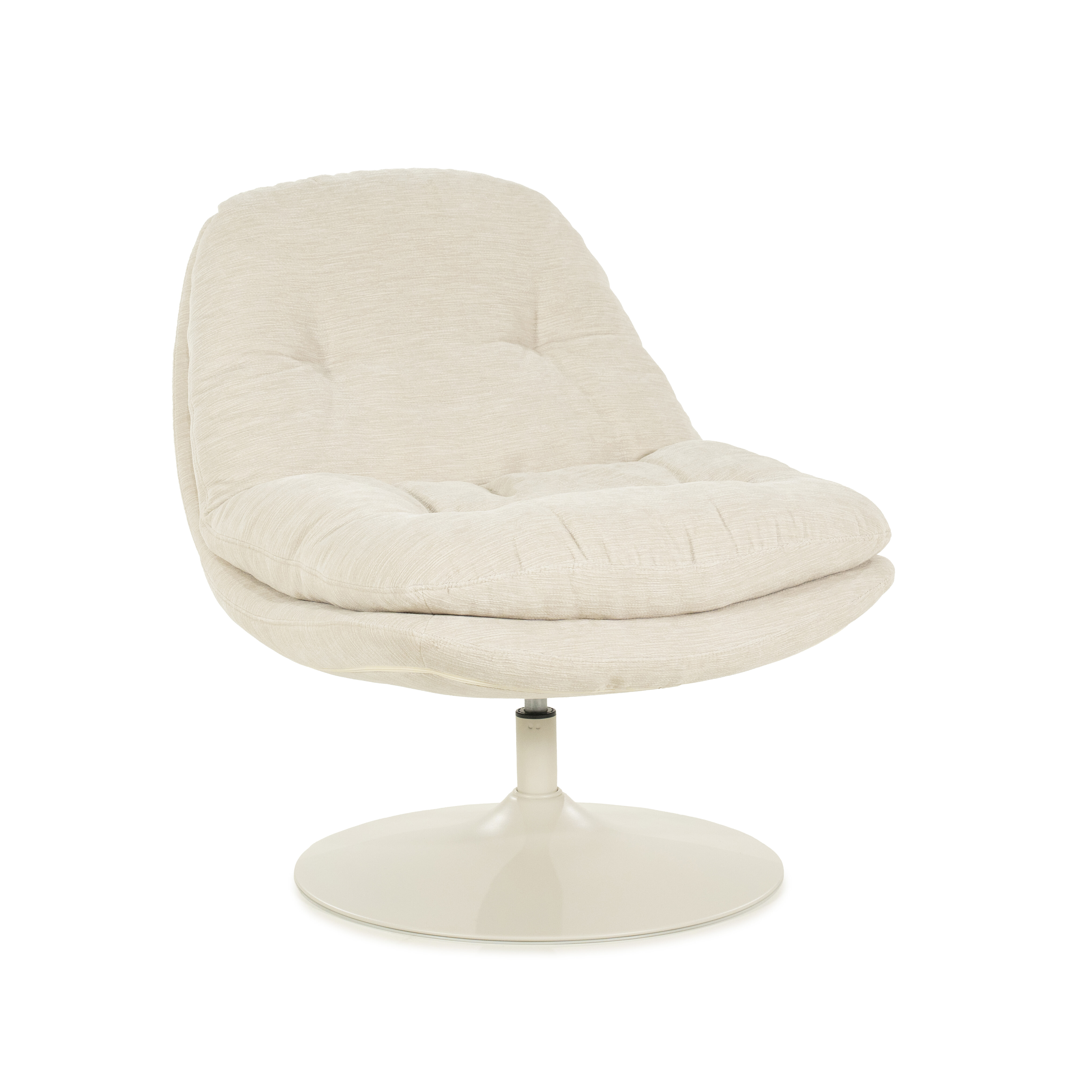 By-Boo Draaifauteuil 'Tromba' kleur Beige