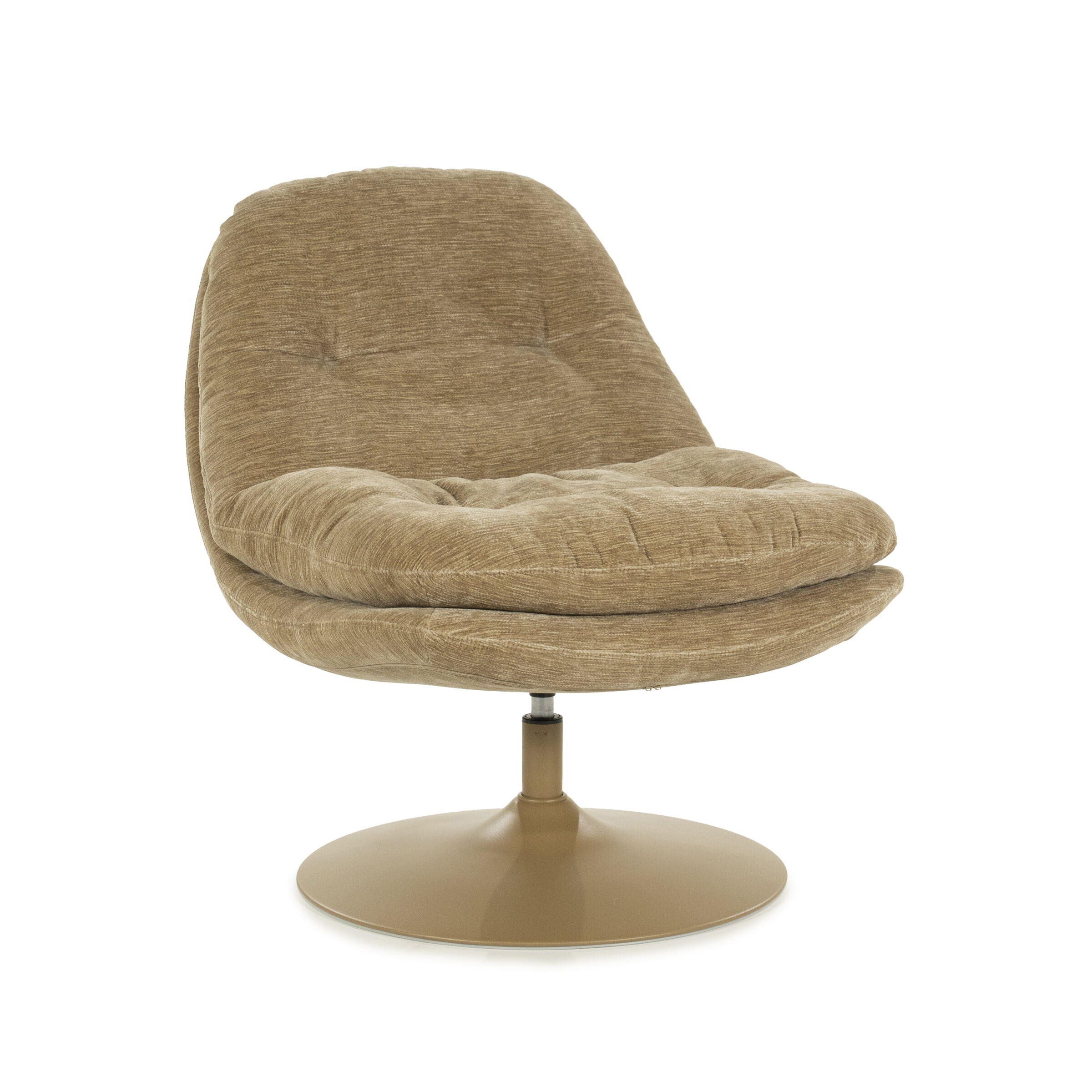 By-Boo Draaifauteuil 'Tromba' kleur Taupe