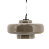 By-Boo Hanglamp 'Vetro' Glas, kleur Taupe