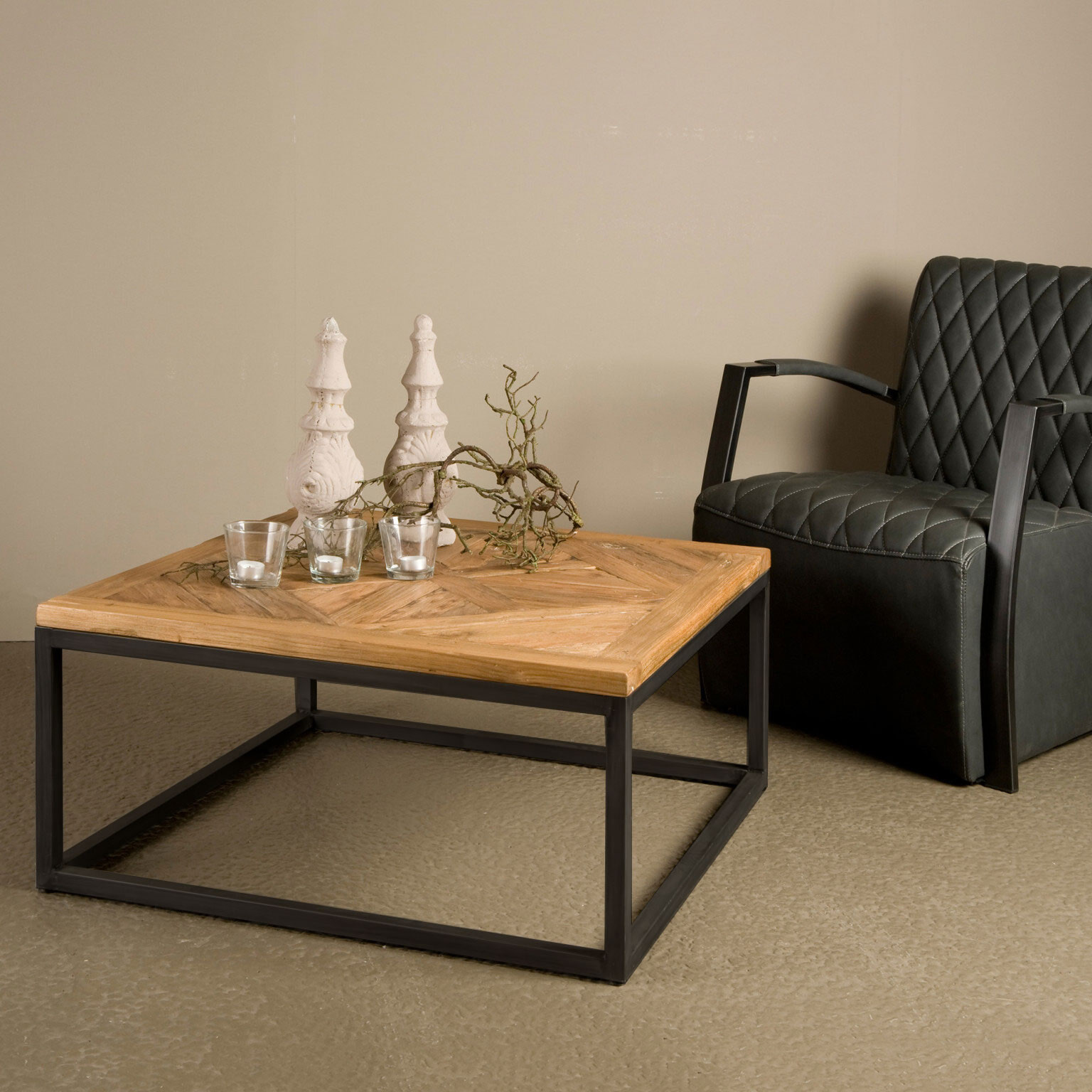 Tower Living Vierkante Salontafel 'Mascio' 100 x 100cm