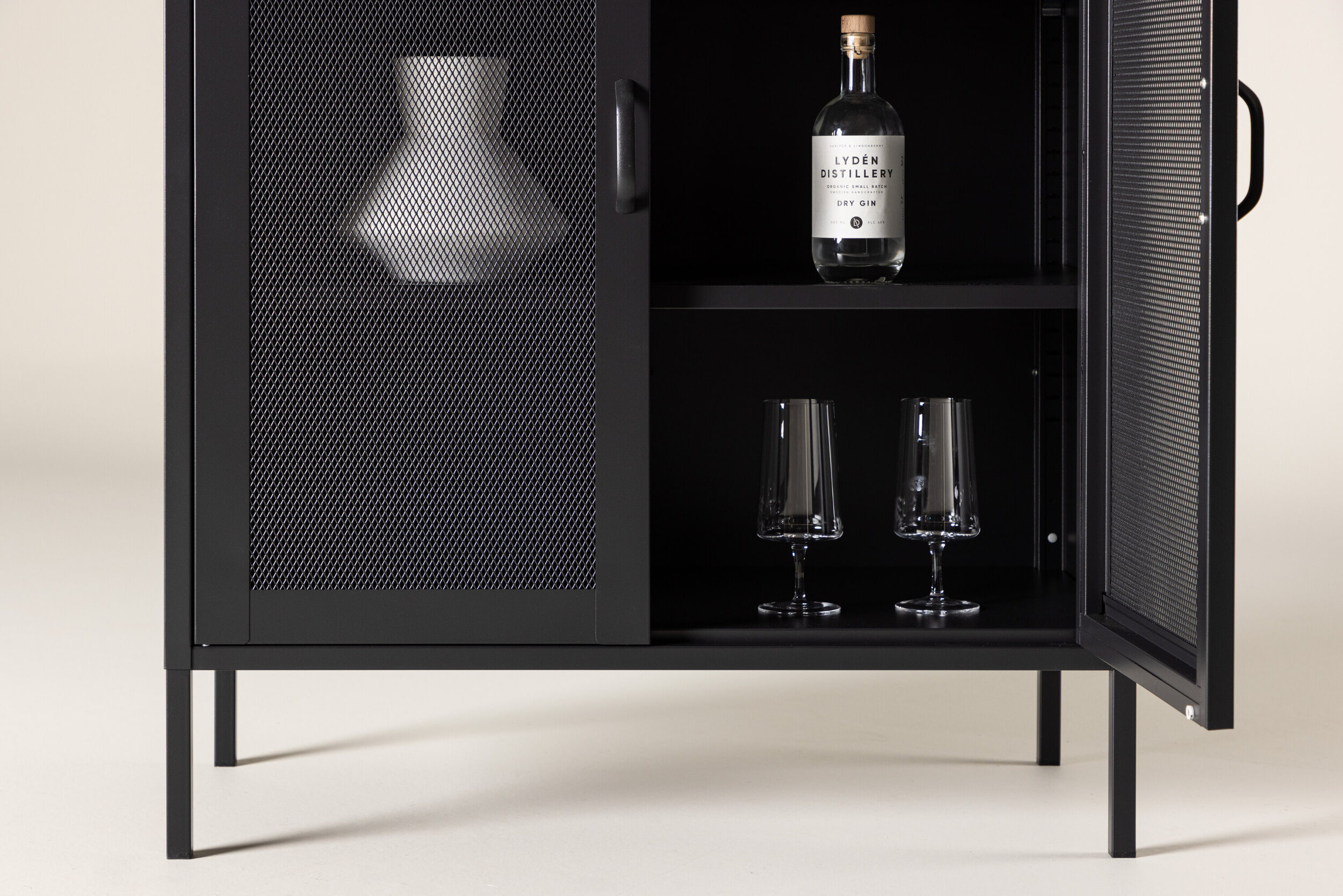 Nohr Opbergkast 'Carmilla' 101 x 80cm, kleur Zwart