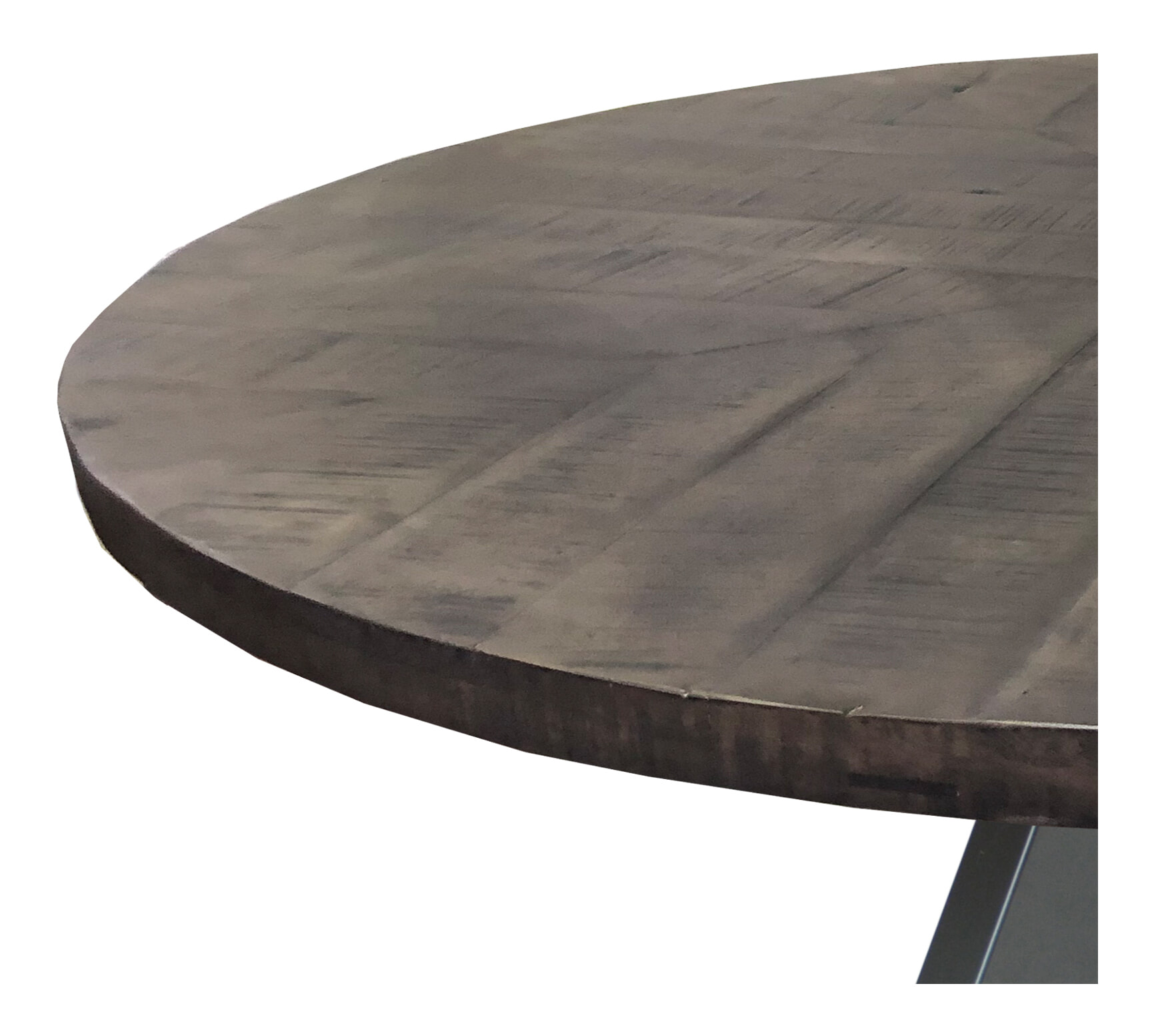 Artistiq Ronde Eettafel 'Lorence' Mangohout, 120cm, kleur Grijs