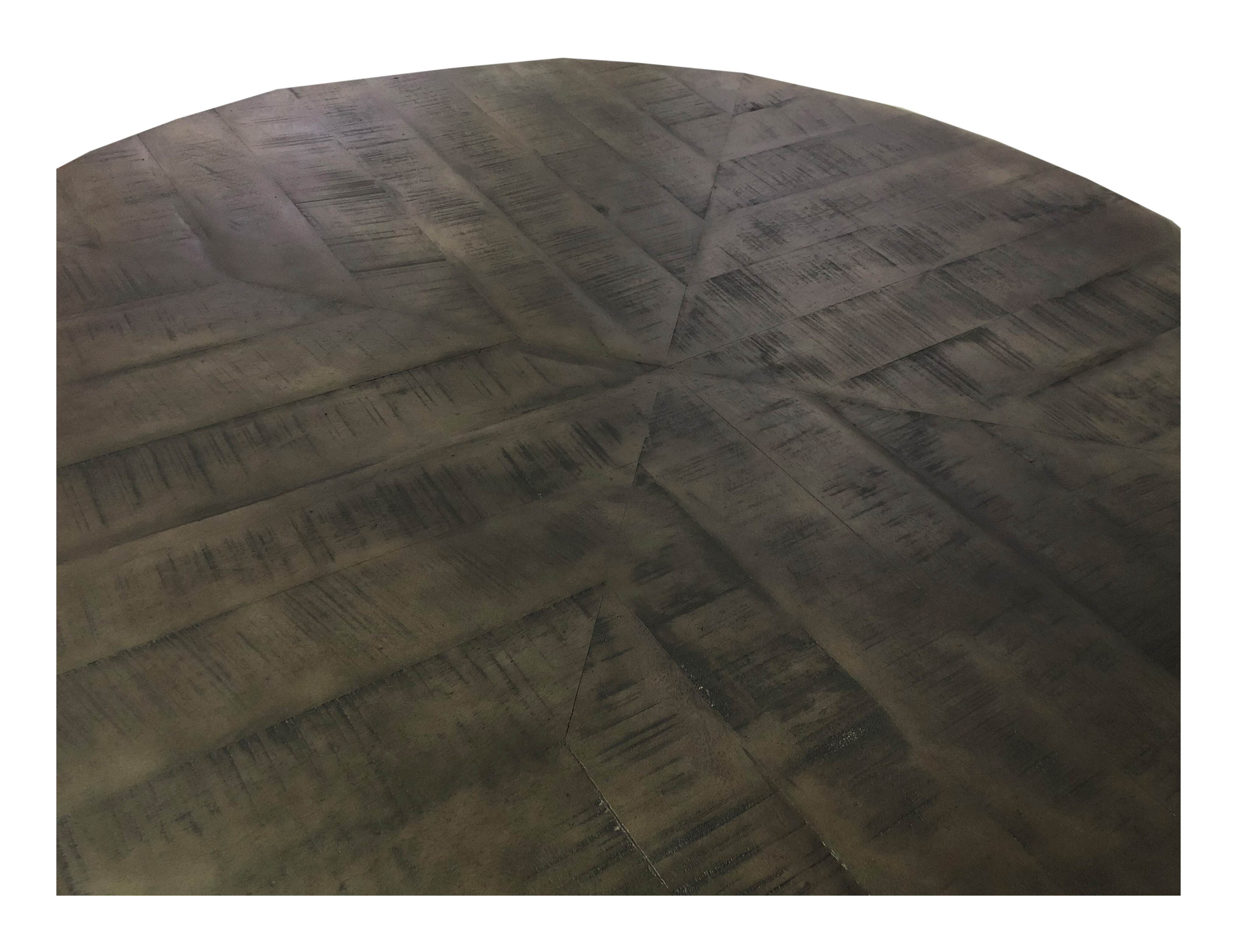 Artistiq Ronde Eettafel 'Lorence' Mangohout, 120cm, kleur Grijs