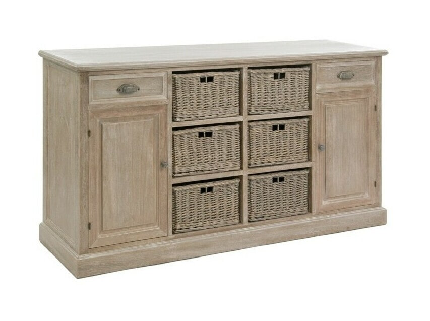 J-Line Dressoir met 6 Manden, 158cm