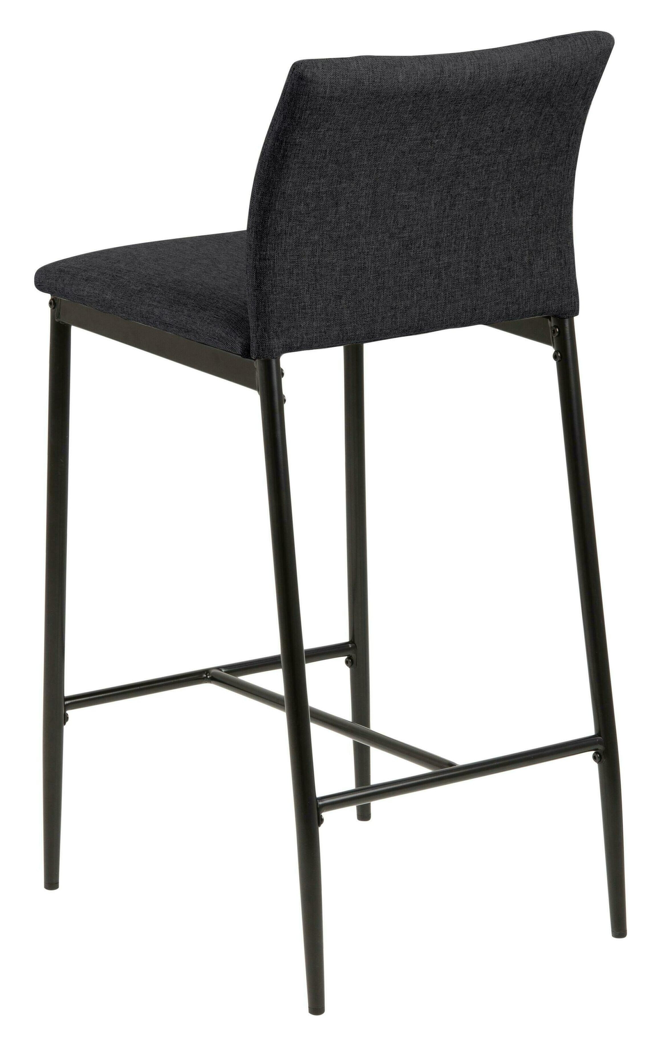 Bendt Barstoel 'Nuna' Stof, kleur Grijs (zithoogte 67cm)