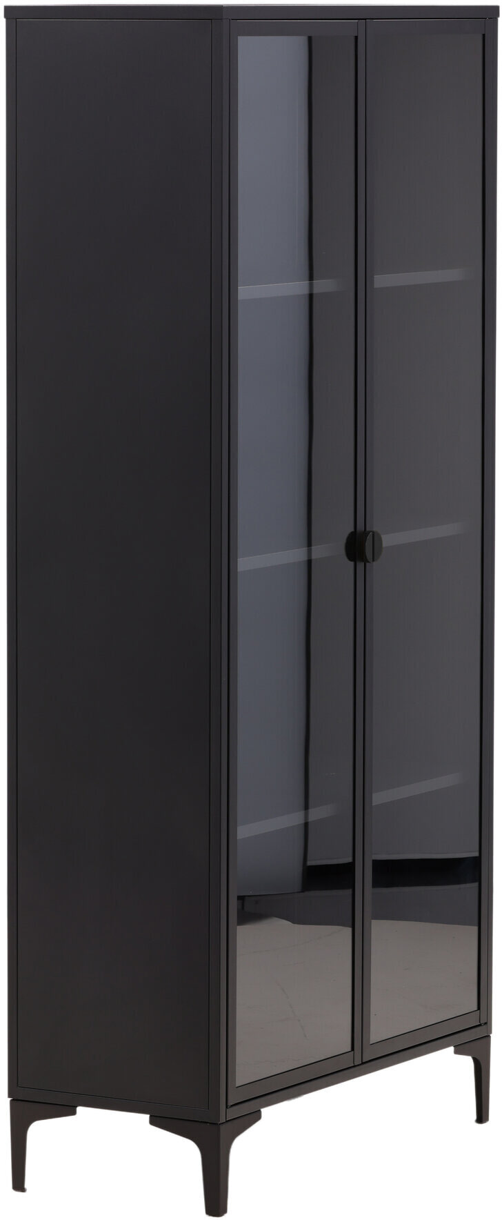 Nohr Vitrinekast 'Danyella' 190 x 90cm, kleur Zwart