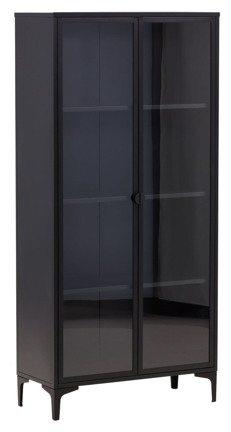 Nohr Vitrinekast 'Danyella' 190 x 90cm, kleur Zwart