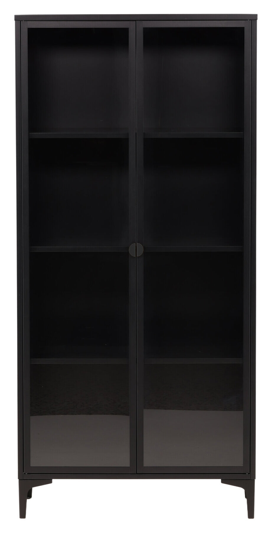 Nohr Vitrinekast 'Danyella' 190 x 90cm, kleur Zwart