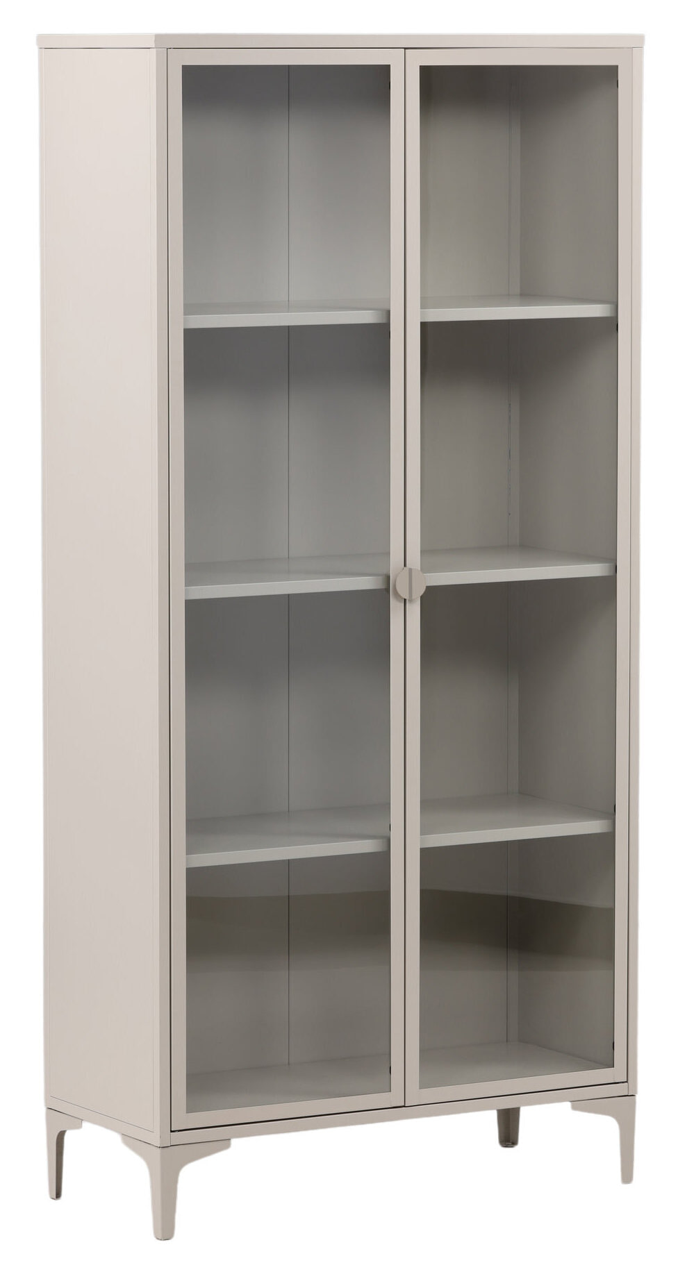 Nohr Vitrinekast 'Danyella' 190 x 90cm, kleur Beige