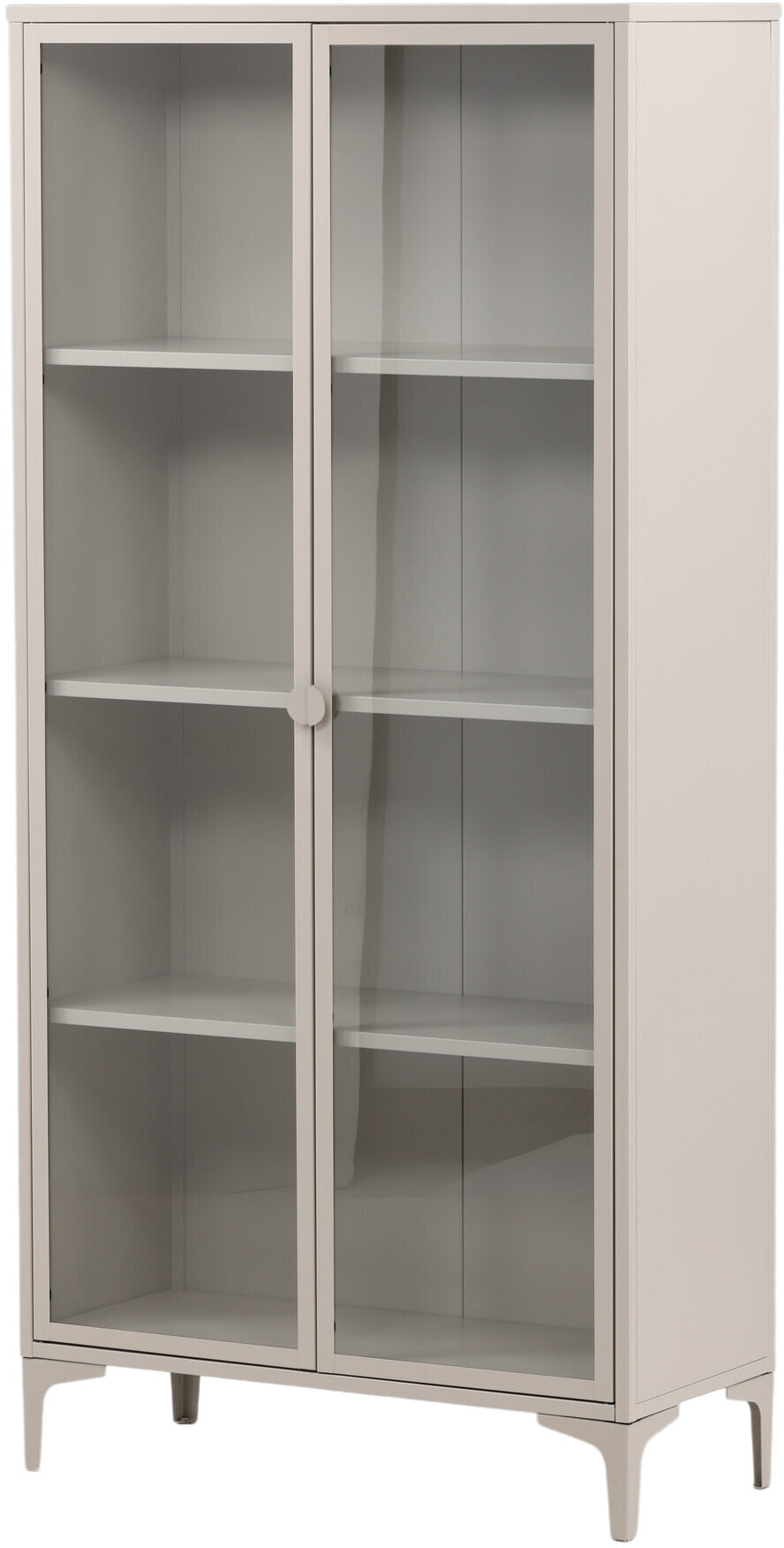 Nohr Vitrinekast 'Danyella' 190 x 90cm, kleur Beige