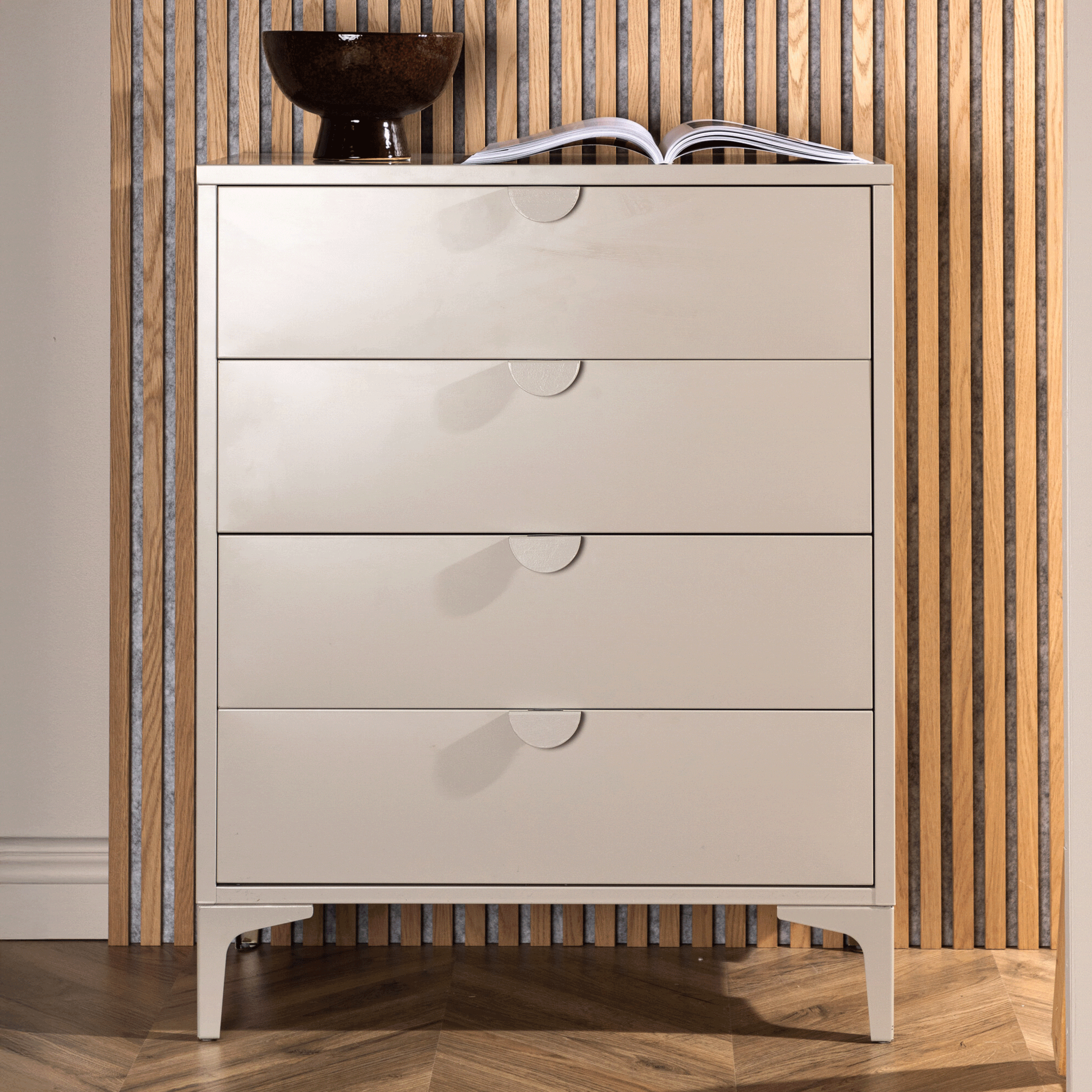 Nohr Ladekast Danyella Met 4 laden - Beige
