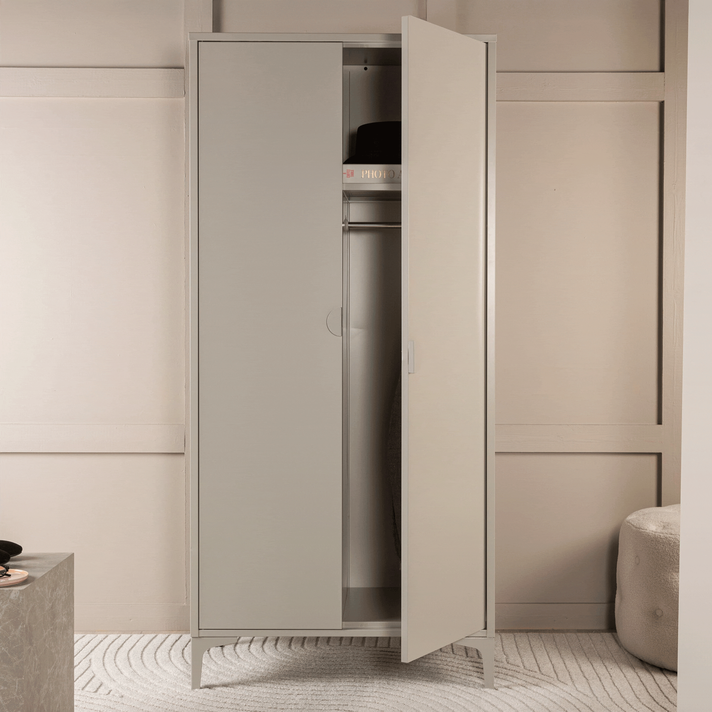 Nohr Kledingkast Danyella 183 x 85cm - Beige
