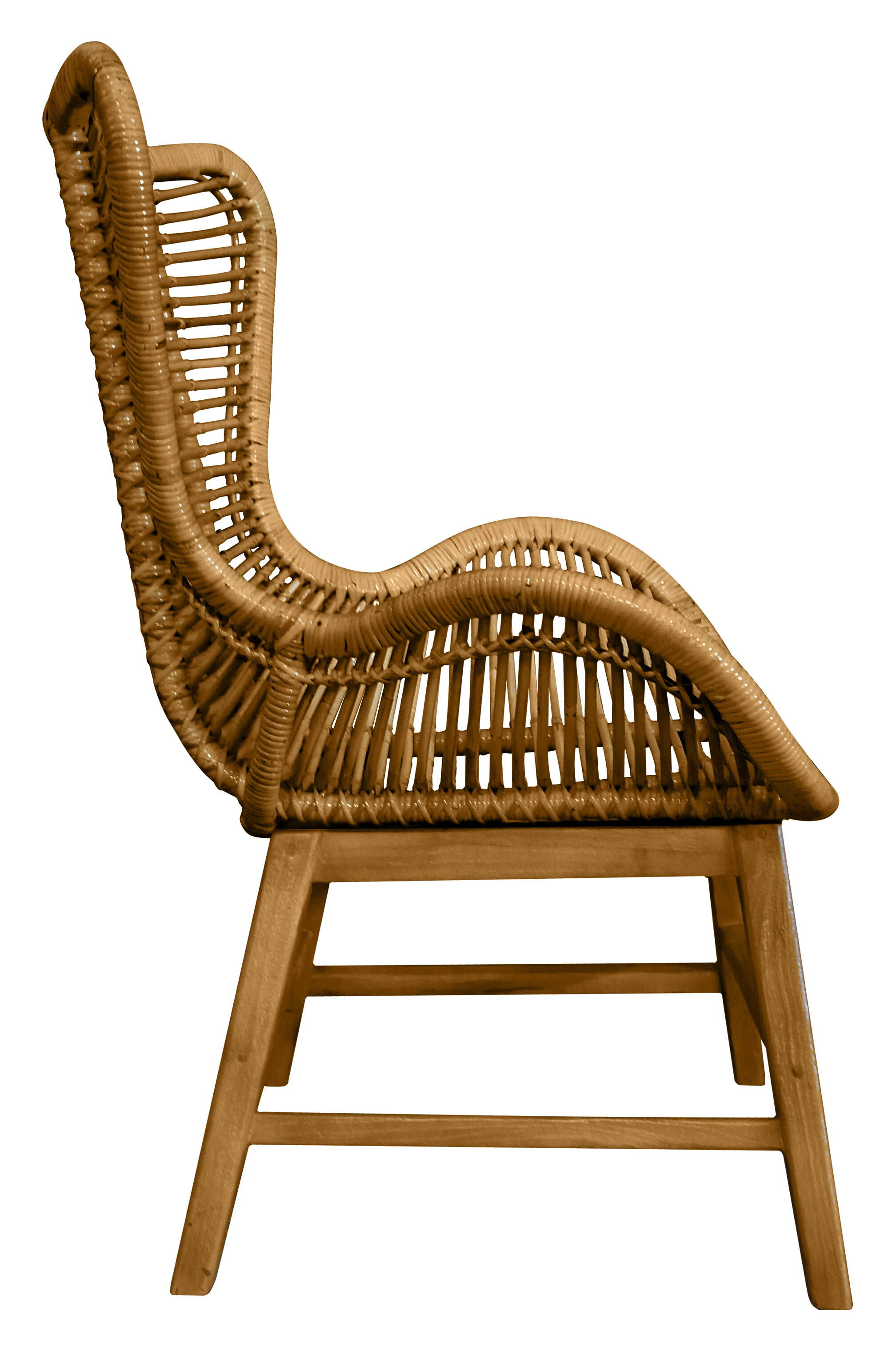 Tom Tailor Fauteuil 'Abdel' Teakhout en rotan