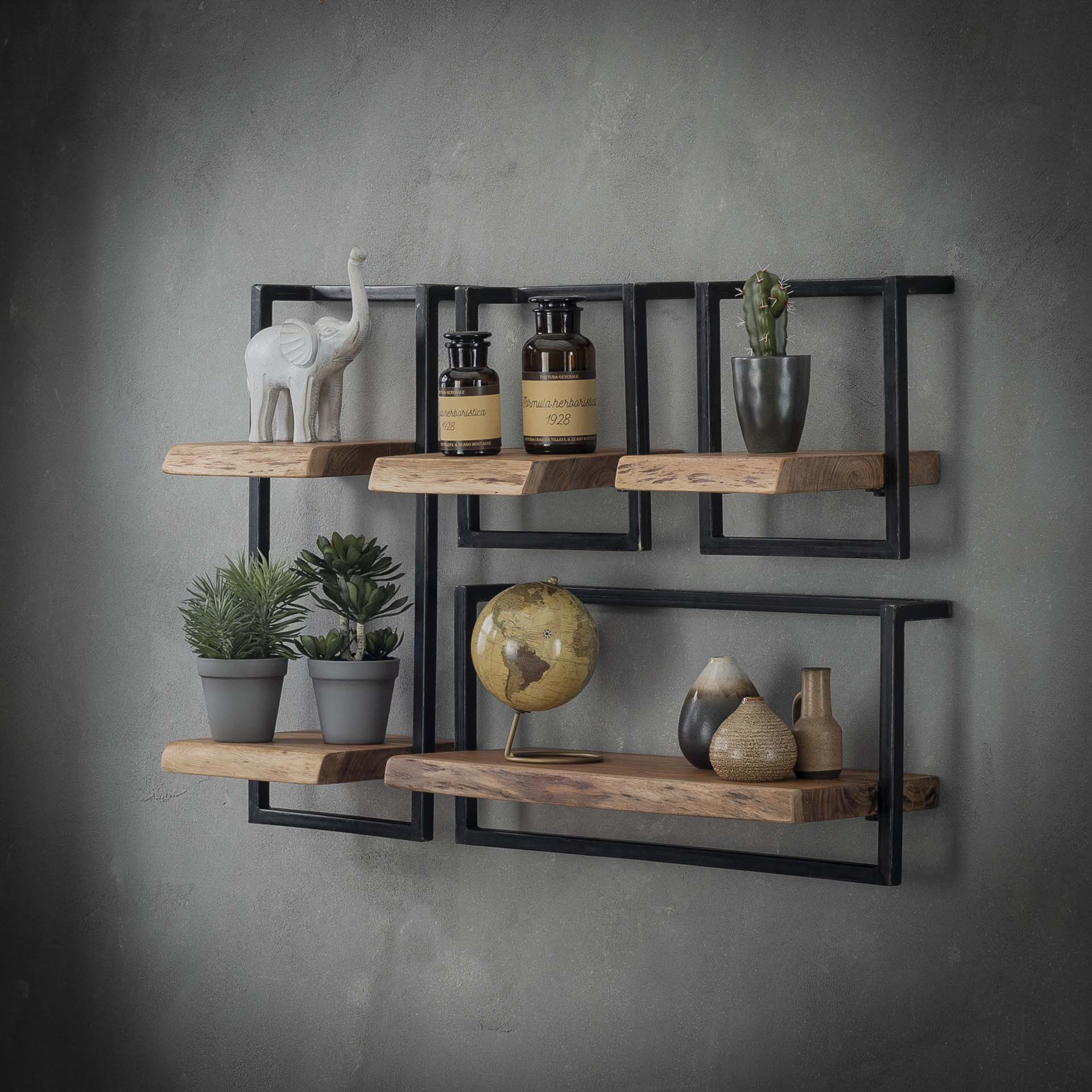 Industriële Wandplank 'Buster' 65cm