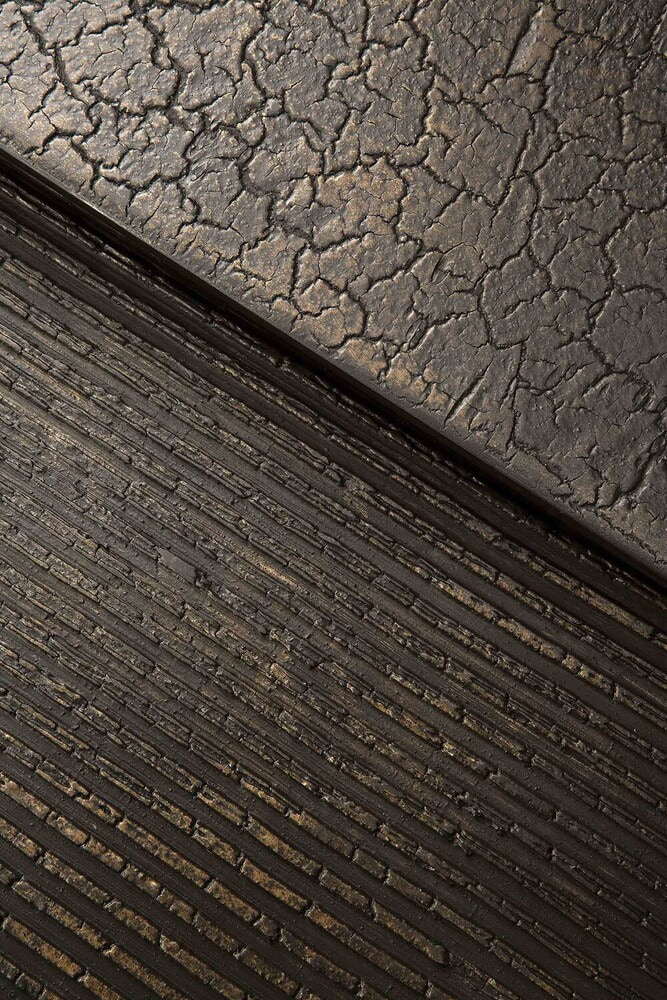 Ethnicraft Salontafel 'Pentagon' Minerals, Set van 2 stuks, kleur Whisky