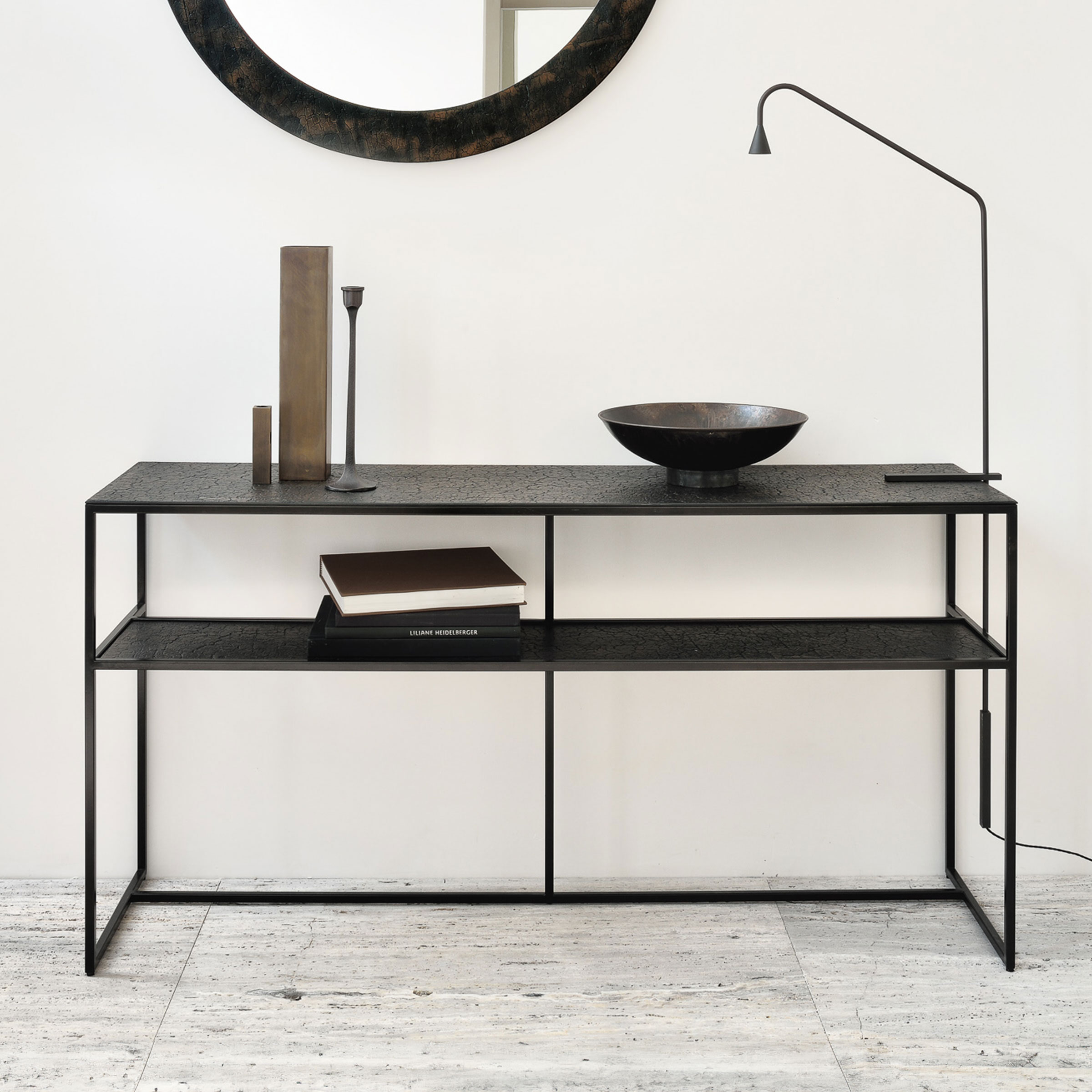 Ethnicraft Sidetable Pentagon Minerals, 150cm - Whisky