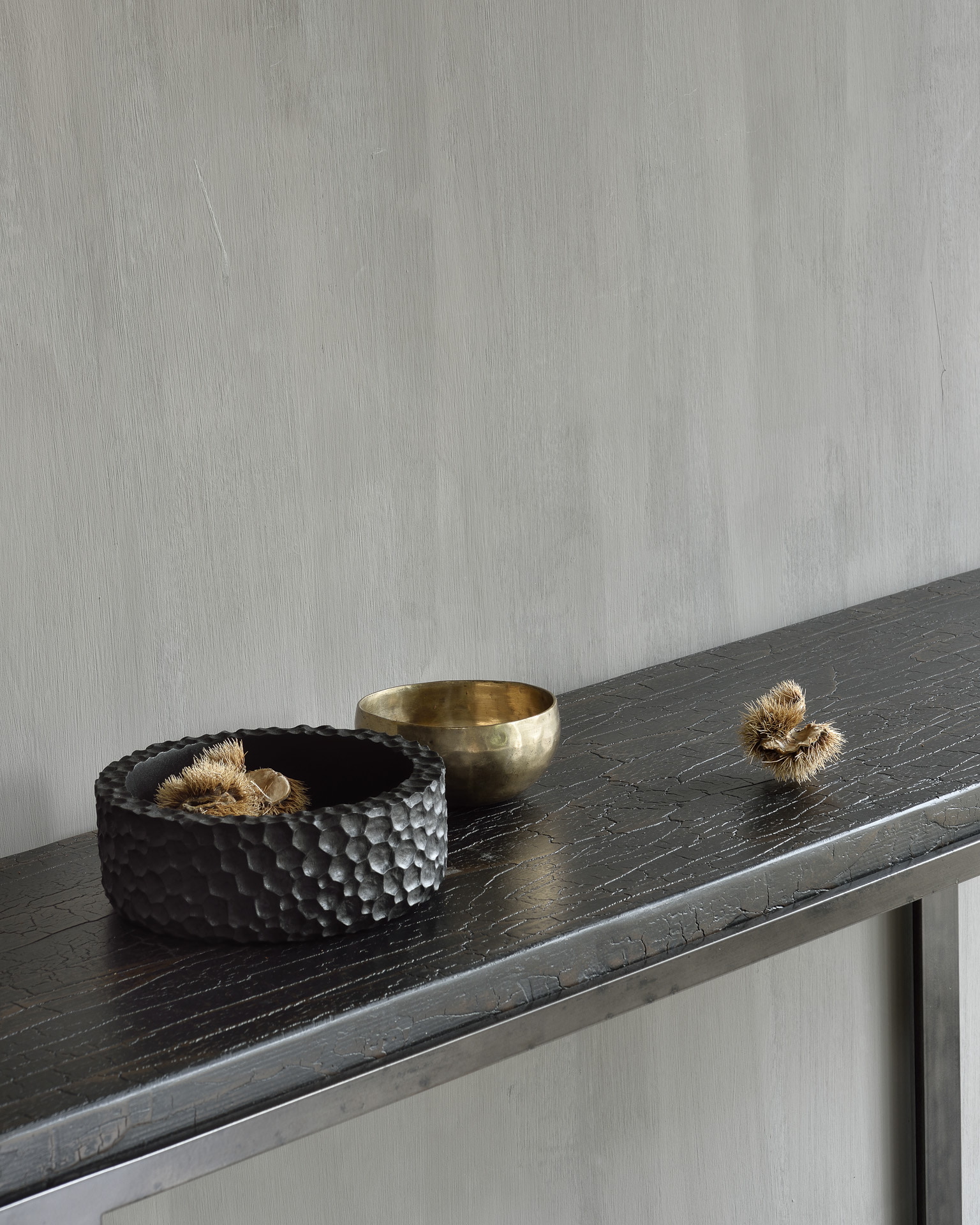 Ethnicraft Sidetable 'Stability' Minerals, 170cm, kleur Umber