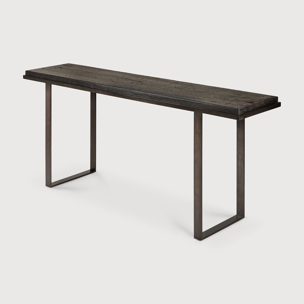 Ethnicraft Sidetable 'Stability' Minerals, 170cm, kleur Umber
