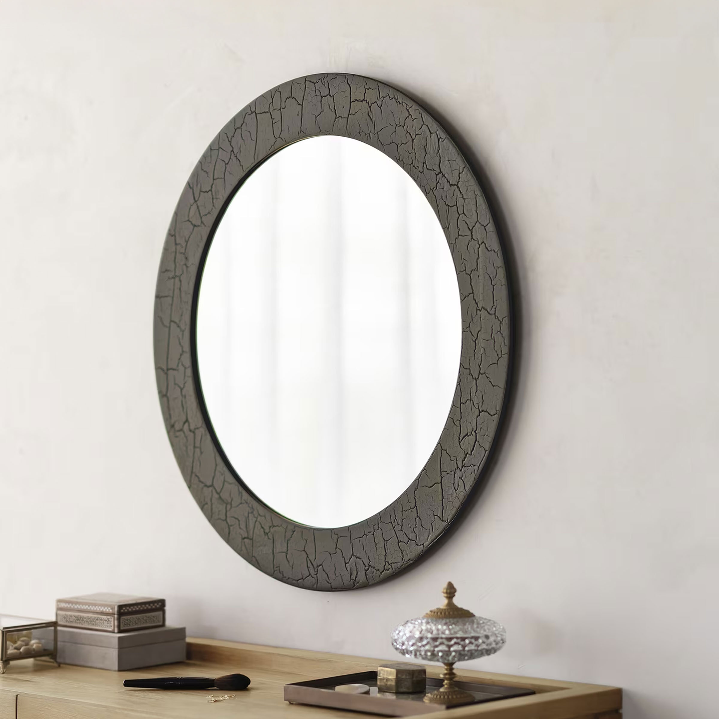 Ethnicraft Ronde Spiegel 'Sphere' Minerals