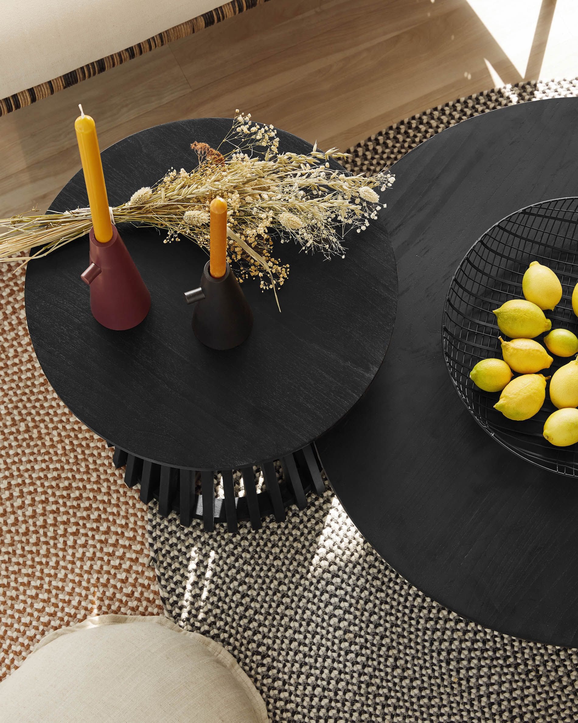 Kave Home Salontafel 'Jeanette' Ø80cm, kleur Zwart