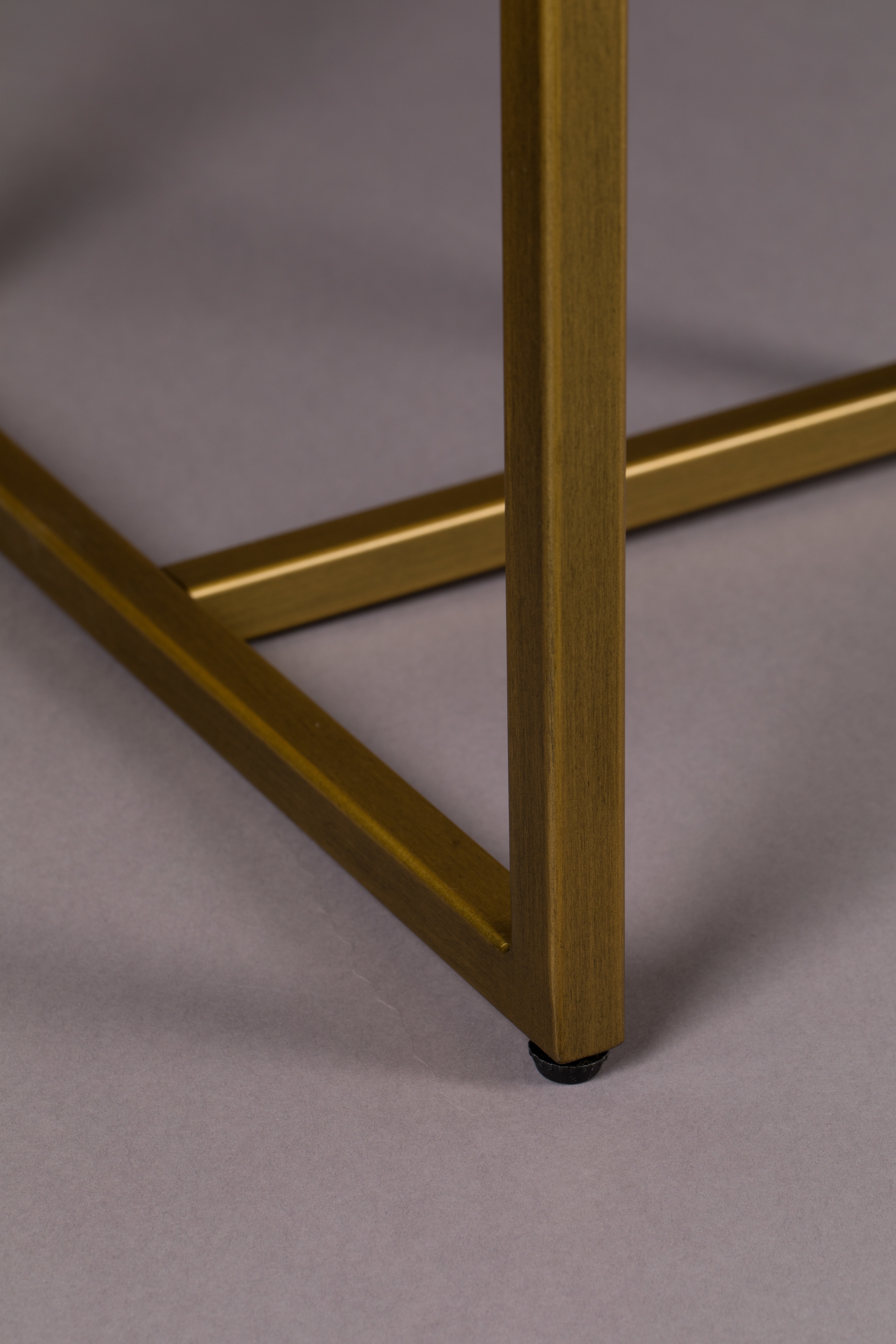 Dutchbone Sidetable 'Class' Antique Brass, 120cm, kleur Bruin