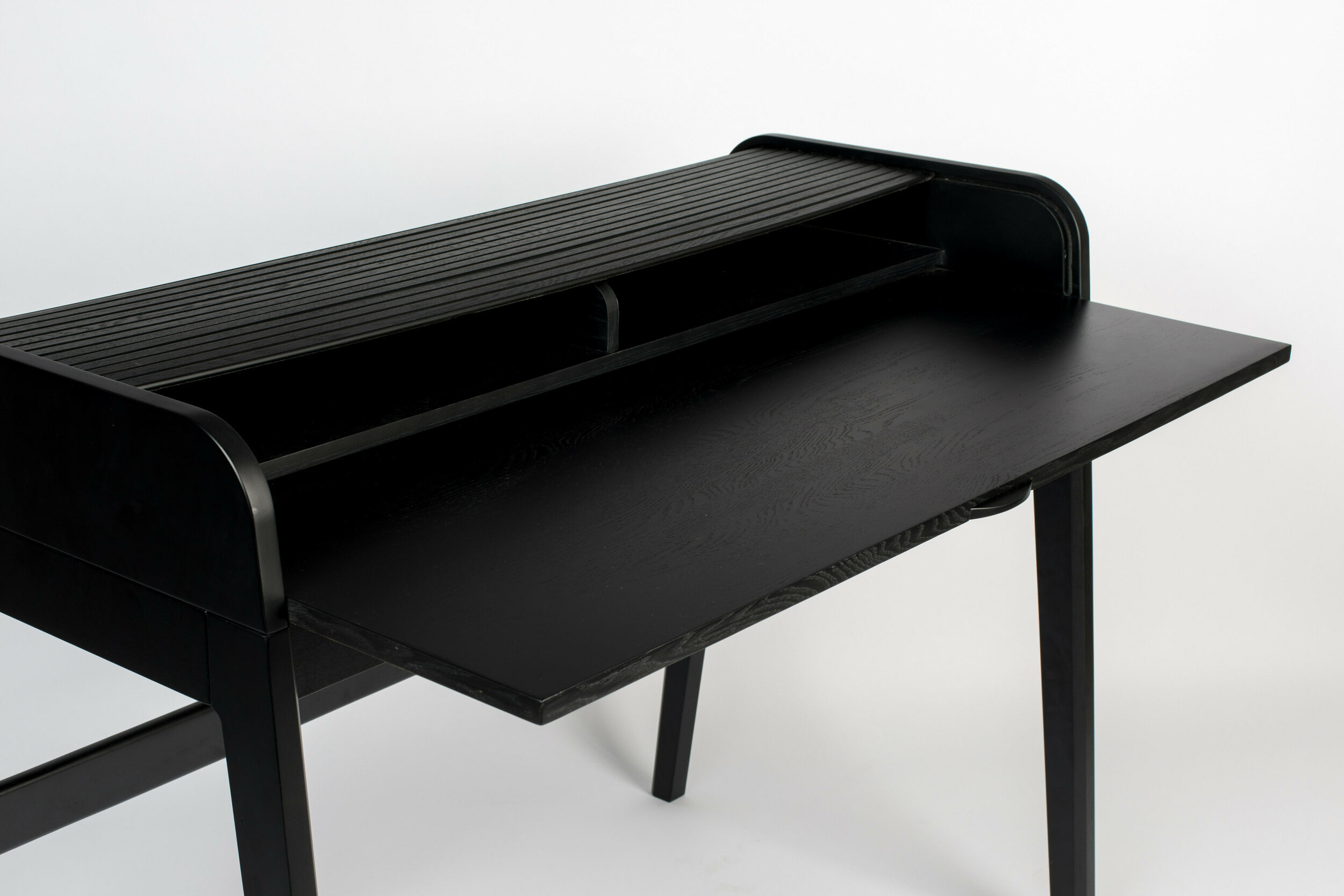 Zuiver Bureau 'Barbier' Eikenhout, kleur Zwart