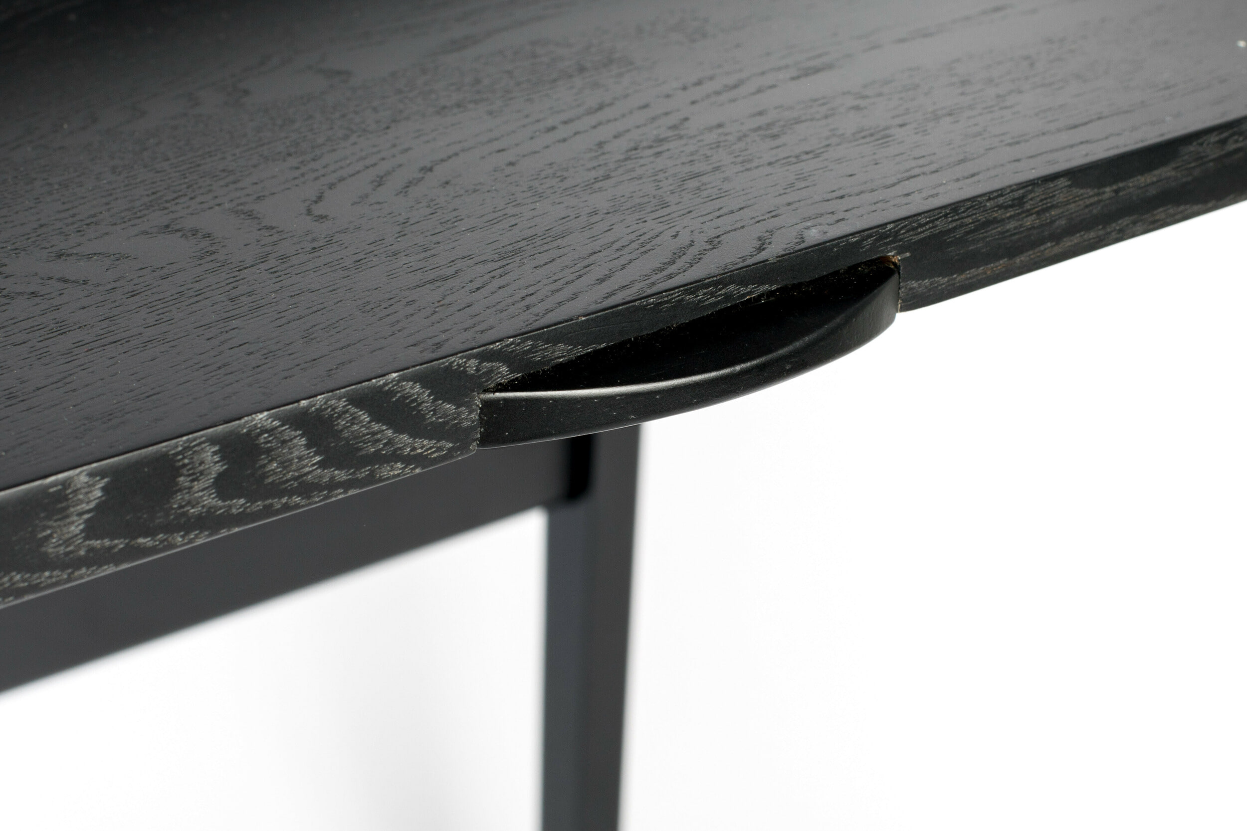Zuiver Bureau 'Barbier' Eikenhout, kleur Zwart