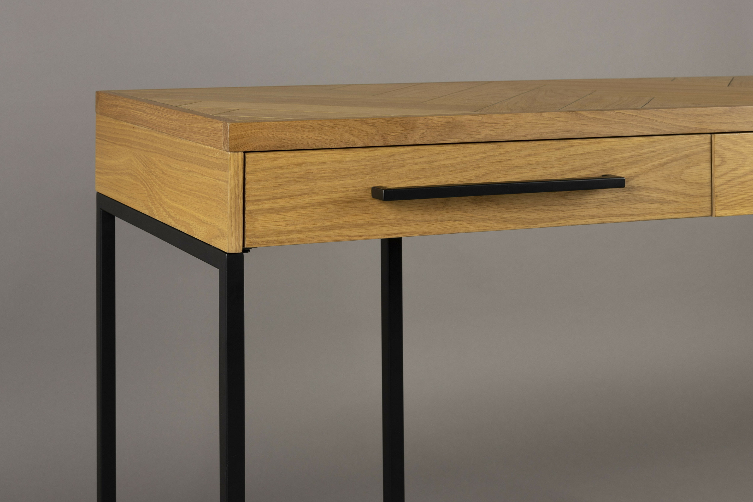 Dutchbone Sidetable 'Class' Eikenhout, 120cm, kleur Naturel