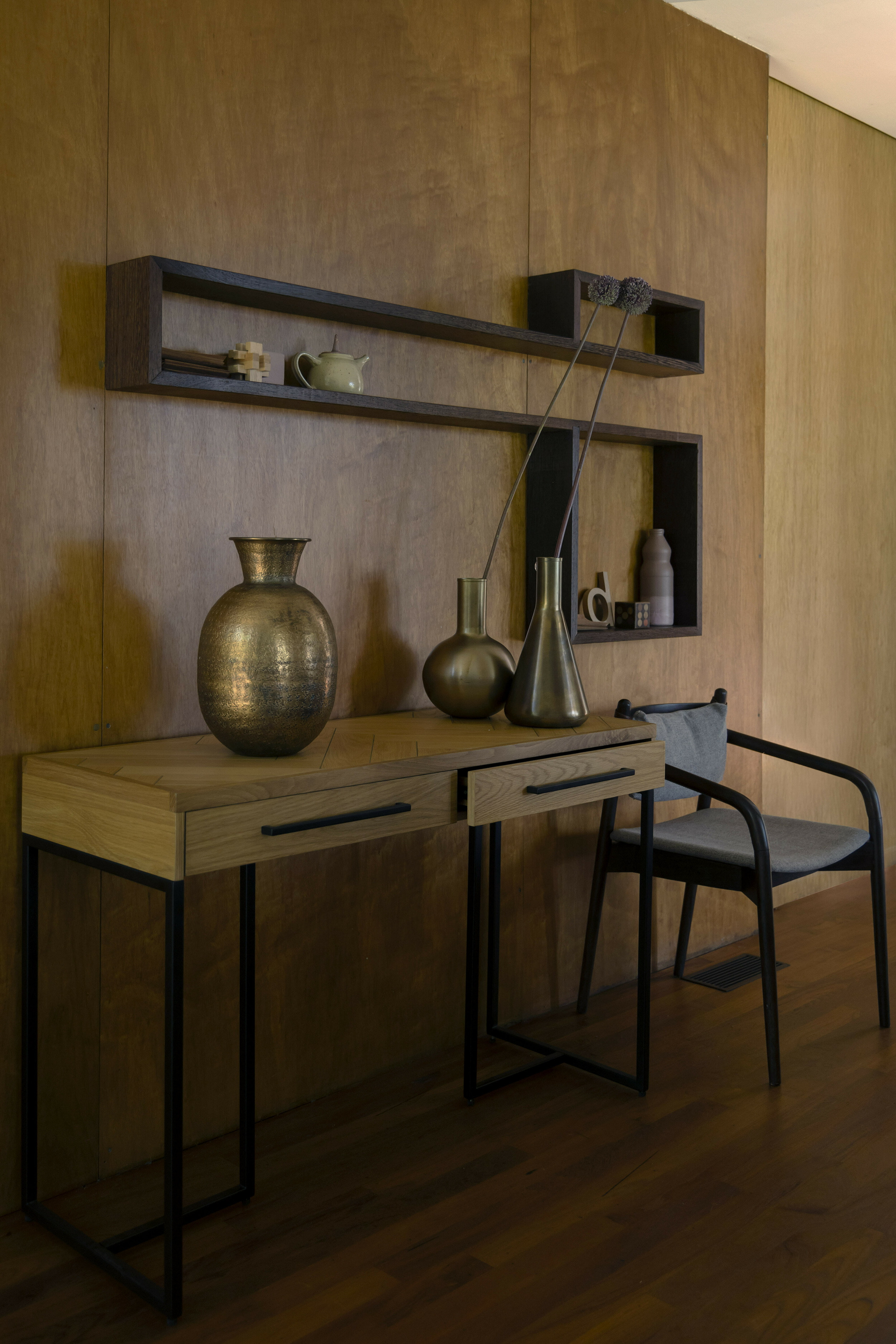 Dutchbone Sidetable 'Class' Eikenhout, 120cm, kleur Naturel