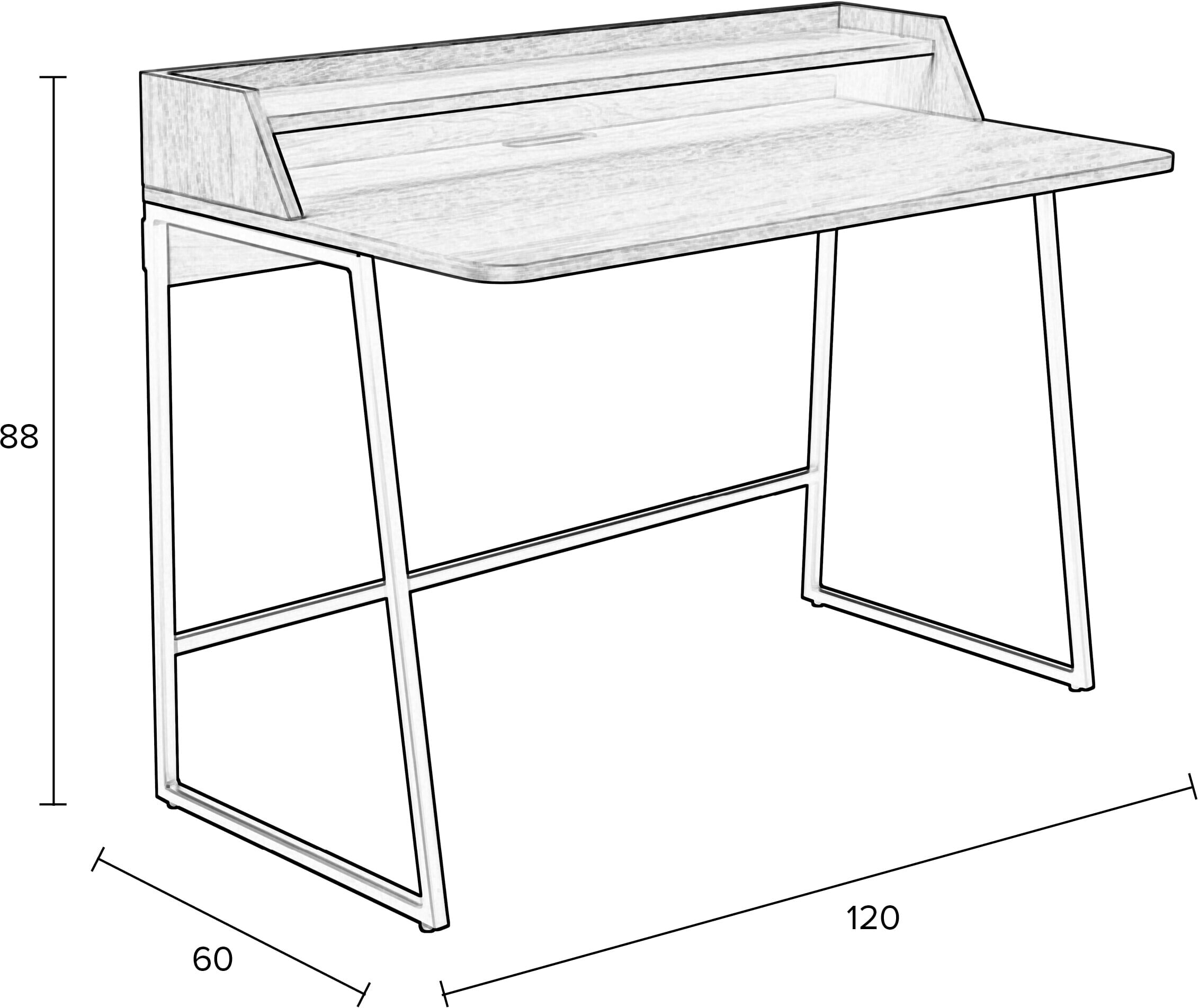 ZILT Bureau 'Kamo' Eikenhout, kleur Naturel