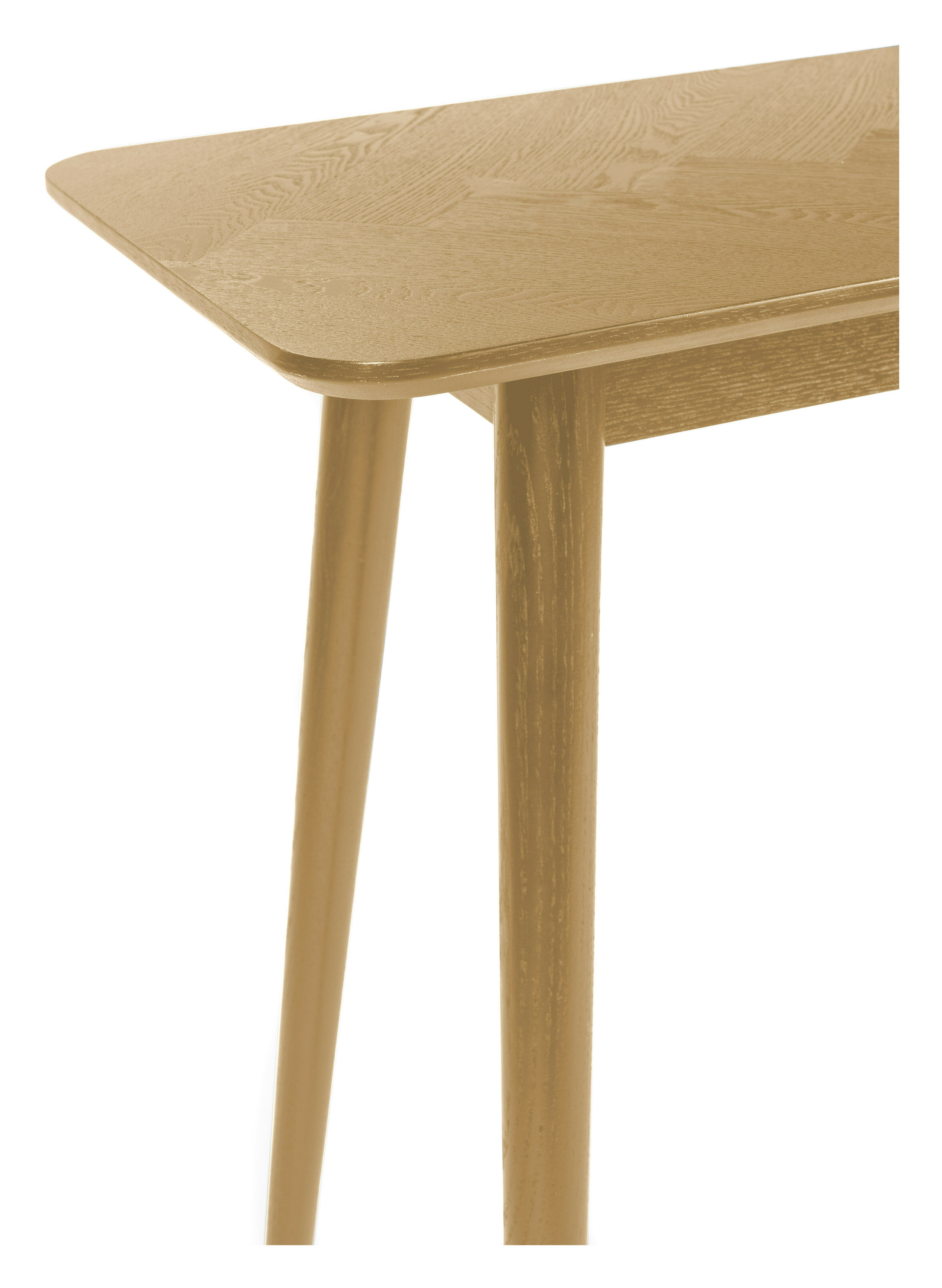 ZILT Sidetable 'Hany' Eikenhout Visgraat, 120cm, kleur Naturel