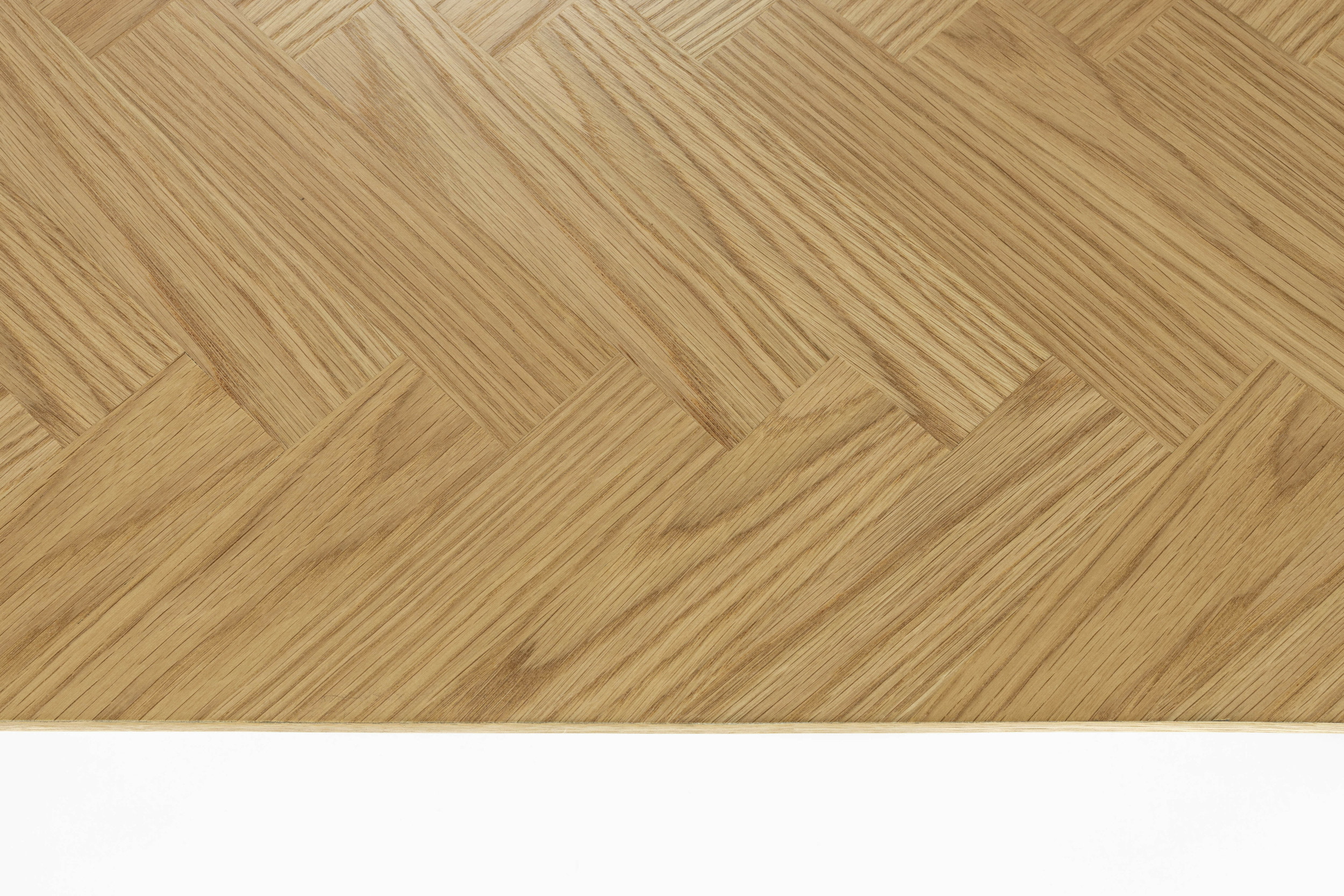 ZILT Sidetable 'Hany' Eikenhout Visgraat, 120cm, kleur Naturel