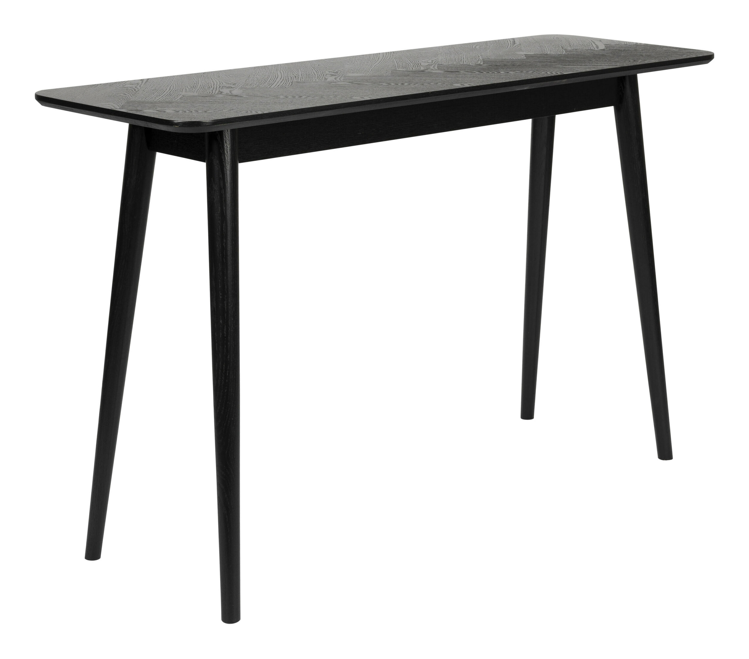 ZILT Sidetable 'Hany' Essenhout Visgraat, 120cm, kleur Zwart