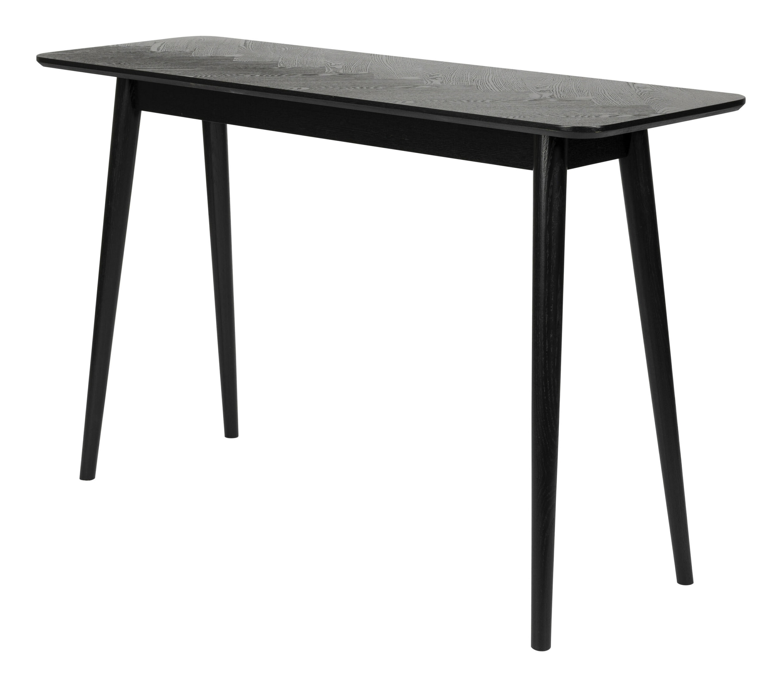 ZILT Sidetable 'Hany' Essenhout Visgraat, 120cm, kleur Zwart