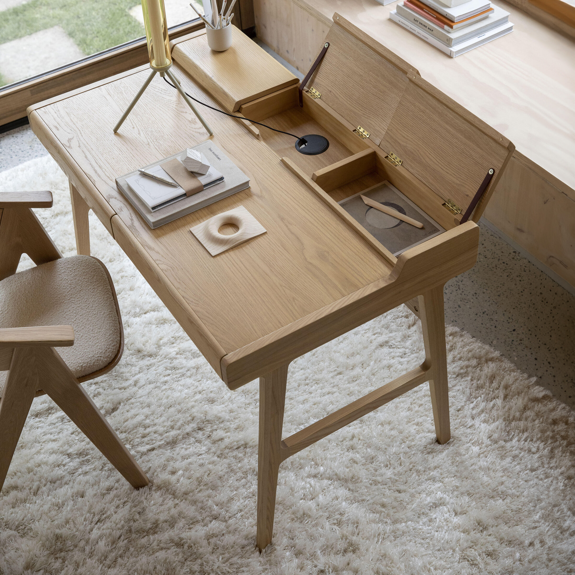 Zuiver Bureau 'Kaat' Eikenhout, 120 x 70cm