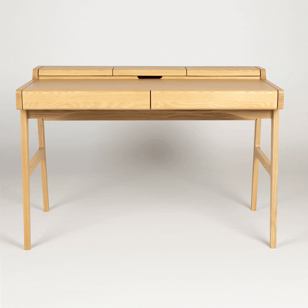 Zuiver Bureau 'Kaat' Eikenhout, 120 x 70cm, kleur Zwart