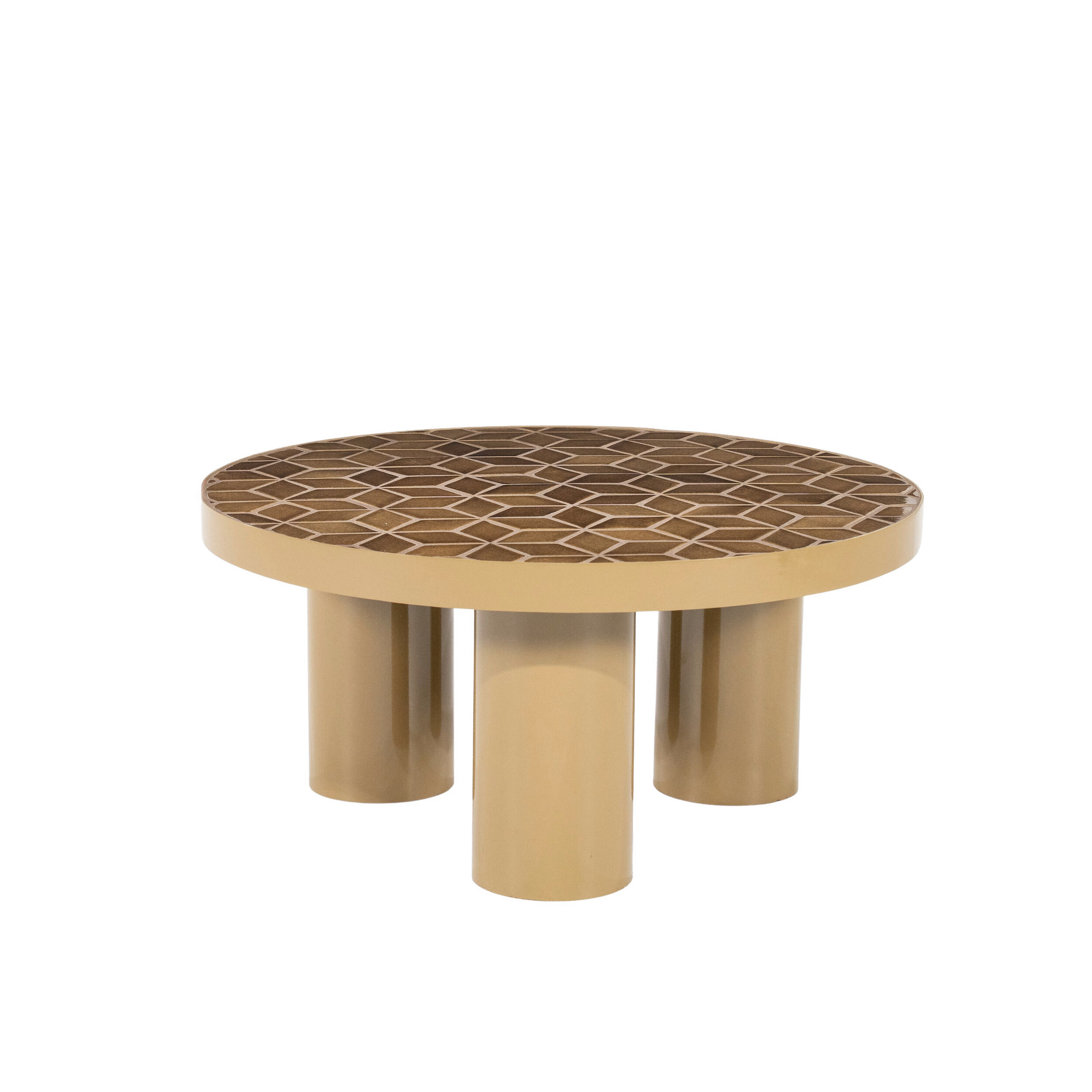 By-Boo Ronde Salontafel 'Patterna' Keramiek, 71cm