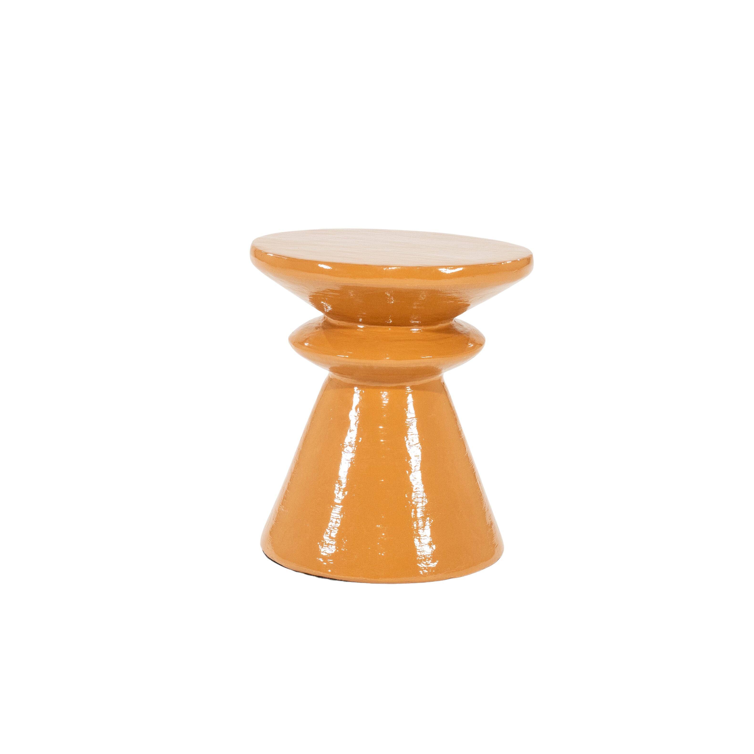 By-Boo Ronde Bijzettafel Circolo 40cm - Terracotta