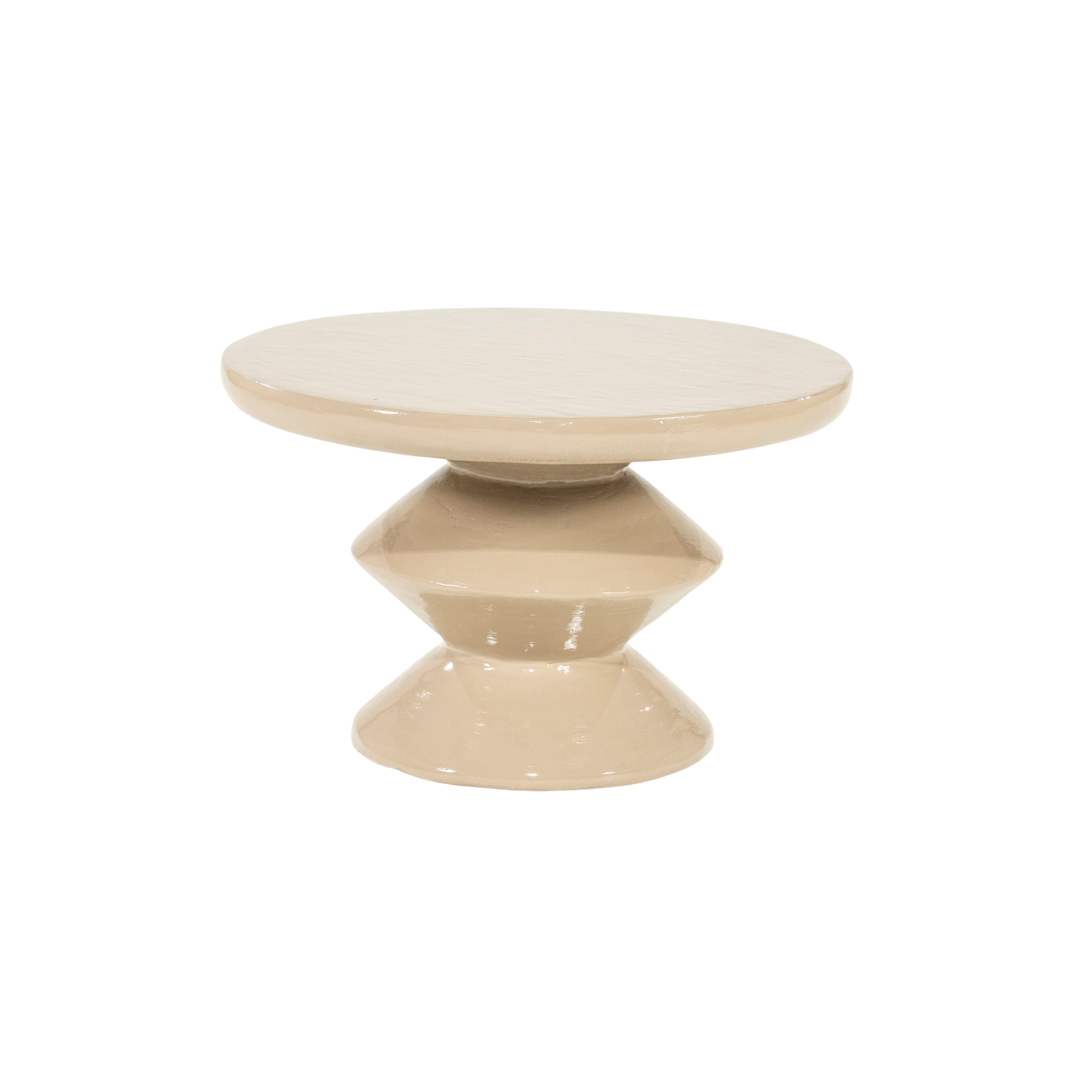 By-Boo Ronde Salontafel 'Circolo' 60cm, kleur Taupe