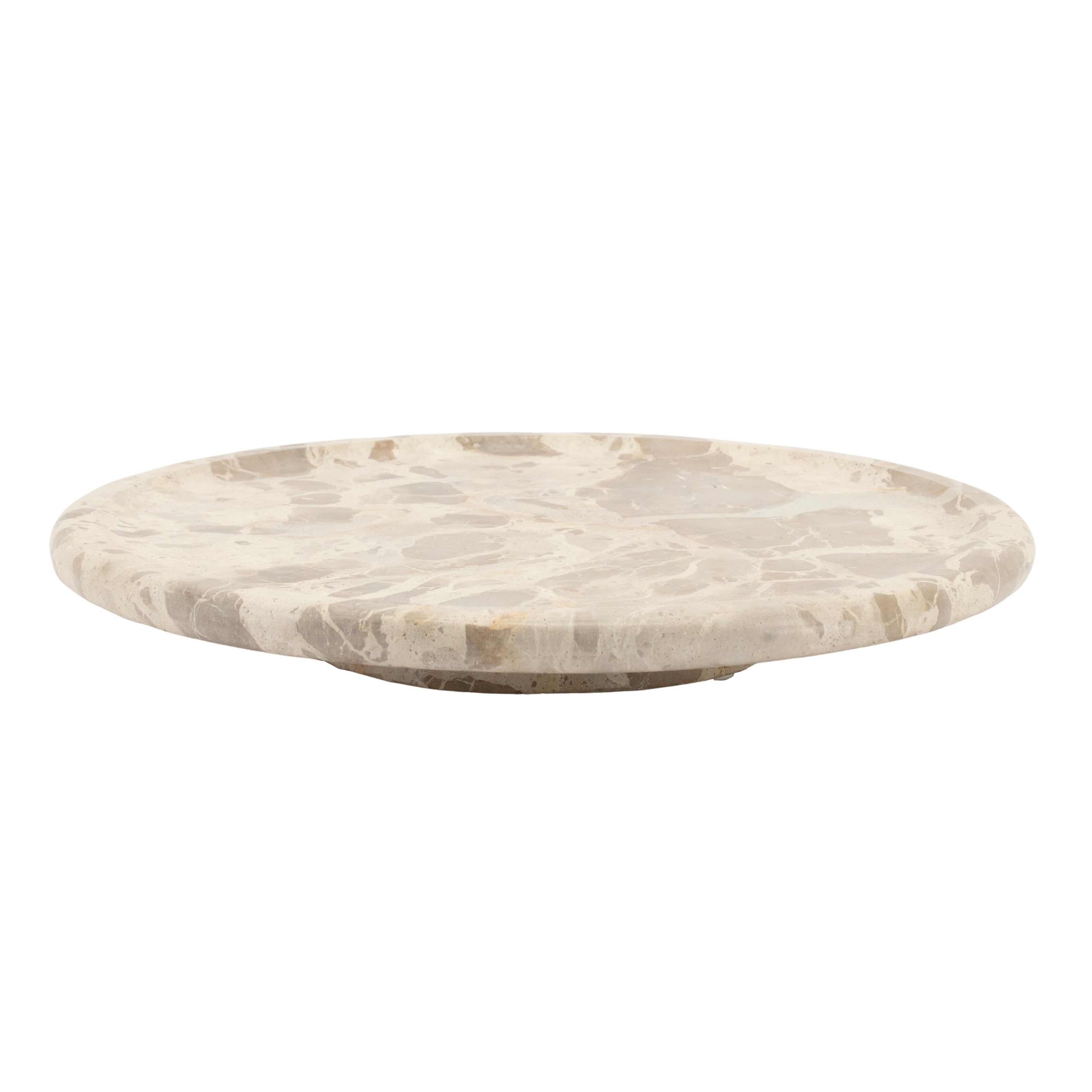 By-Boo Dienblad Lazy Suzy Marmer, 40cm - Beige