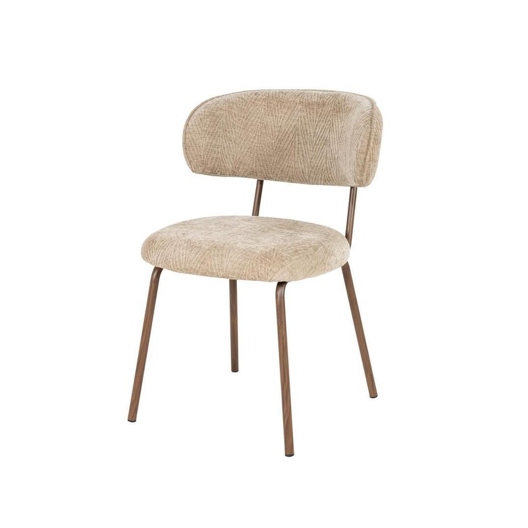 By-Boo Eetkamerstoel Timberline Ridge stof - Taupe