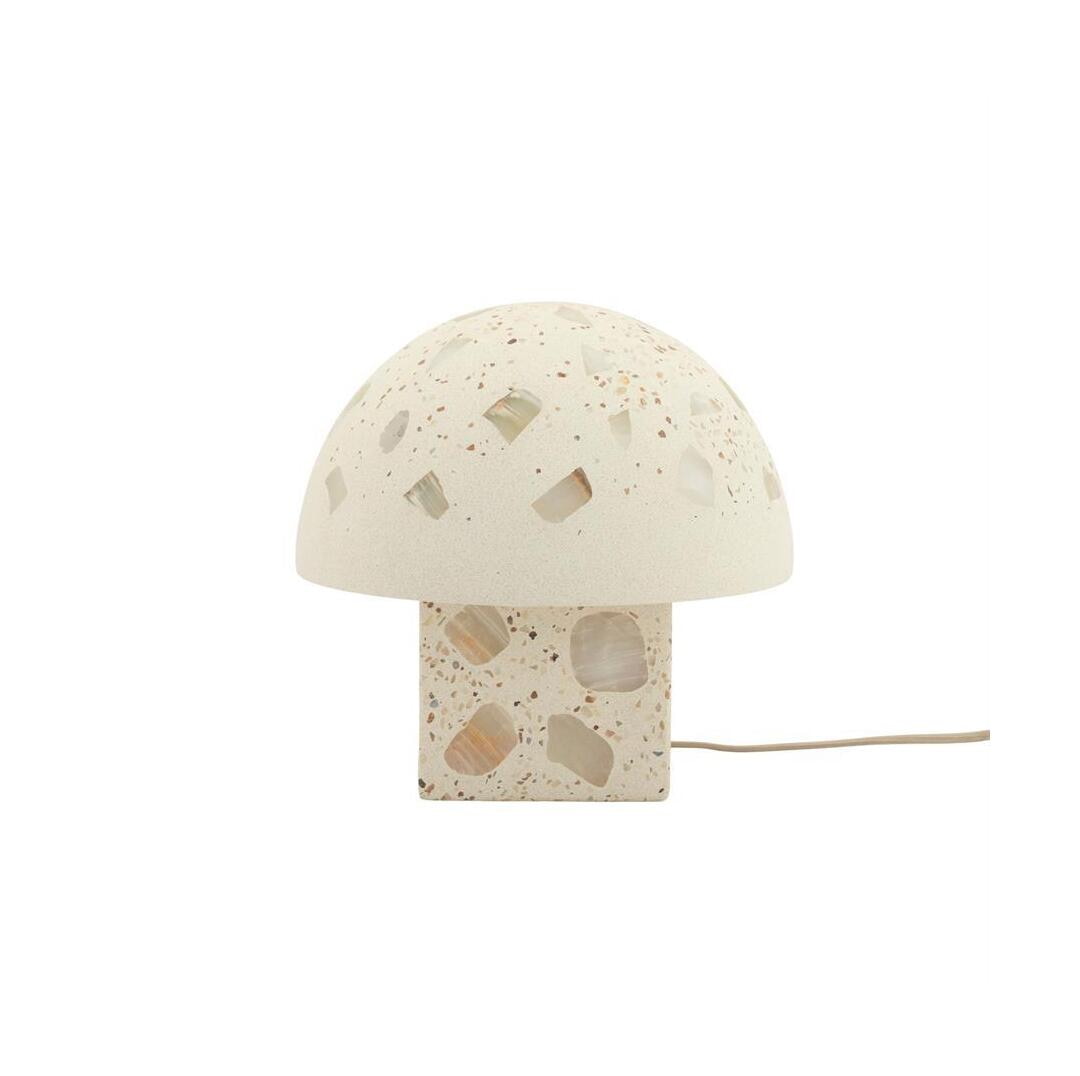 By-Boo Tafellamp Kivi Cement, 27cm - Wit
