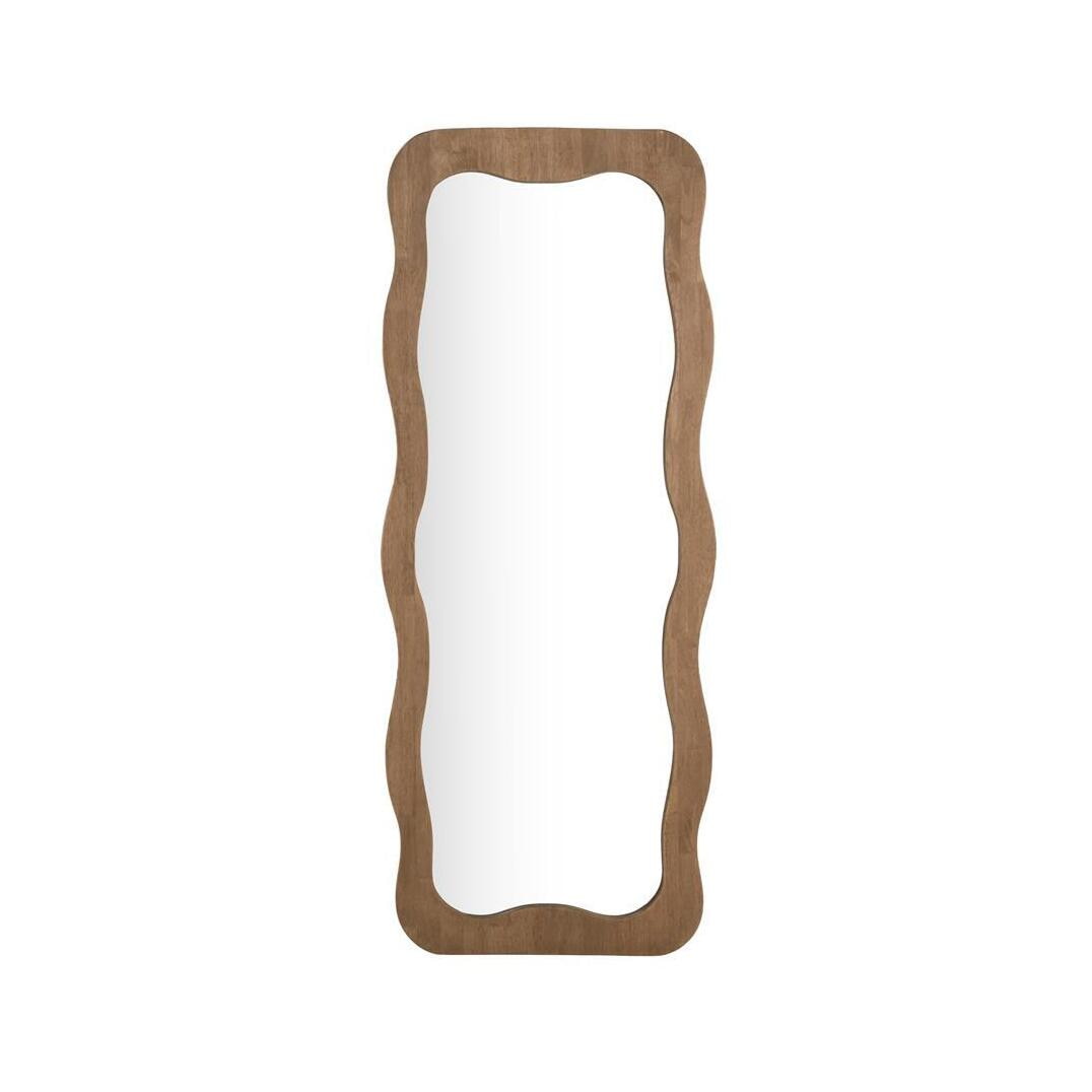 By-Boo Organische Spiegel Mira Hout, 180 x 72cm - Naturel - Passpiegel