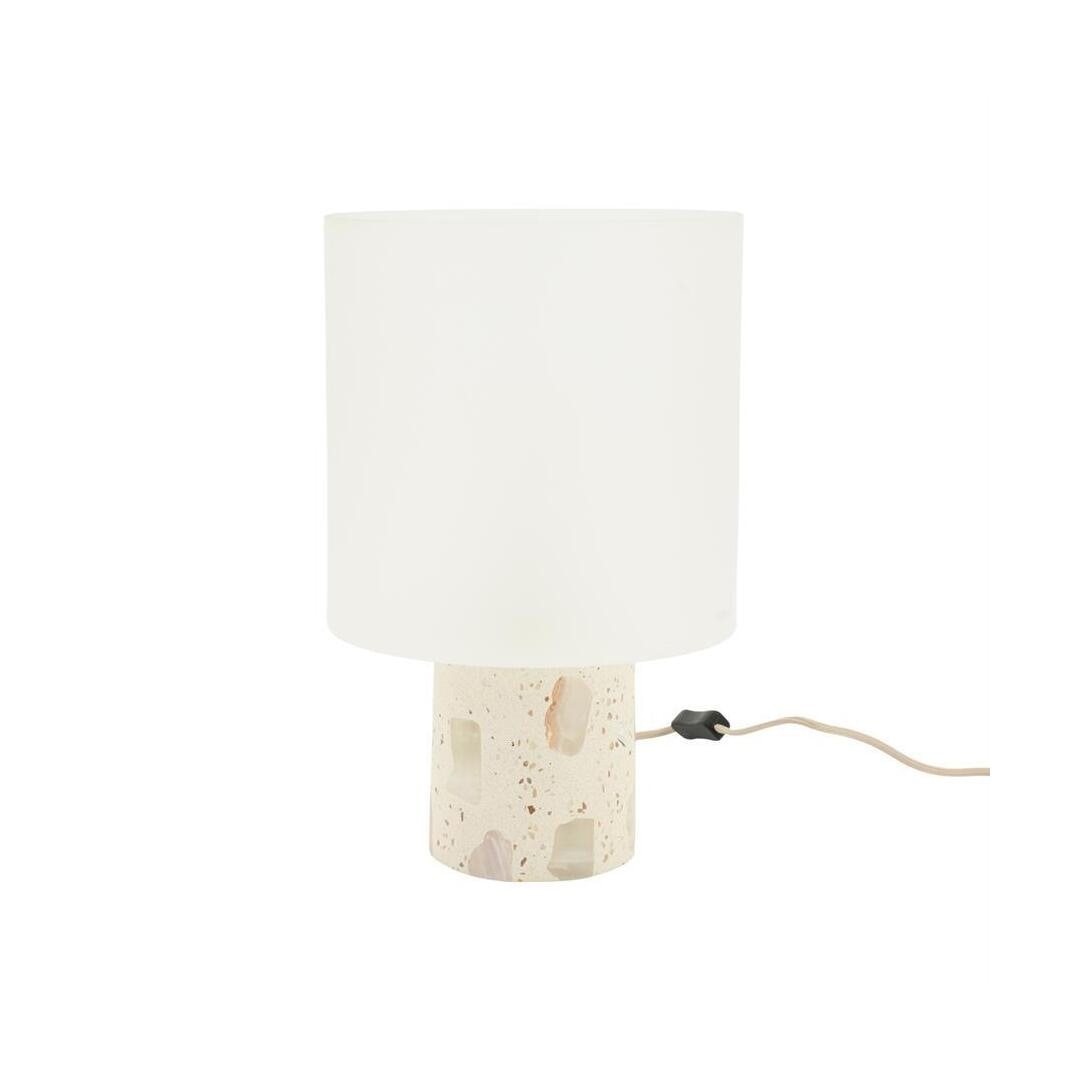 By-Boo Tafellamp Usva Alabaster en glas, 39cm - Wit