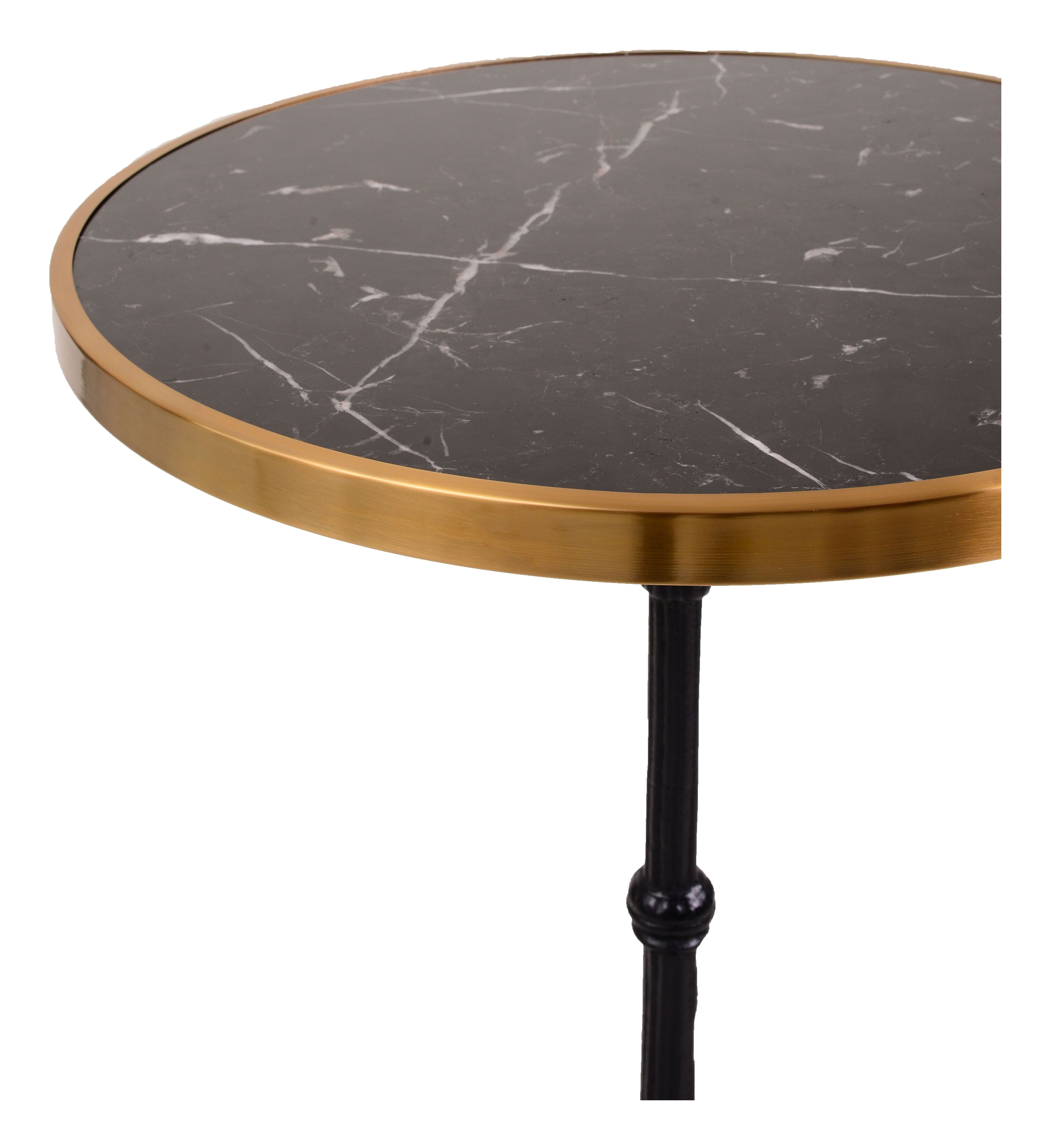 Artistiq Bistrotafel 'Kalman' Marmer, 57cm, kleur Zwart