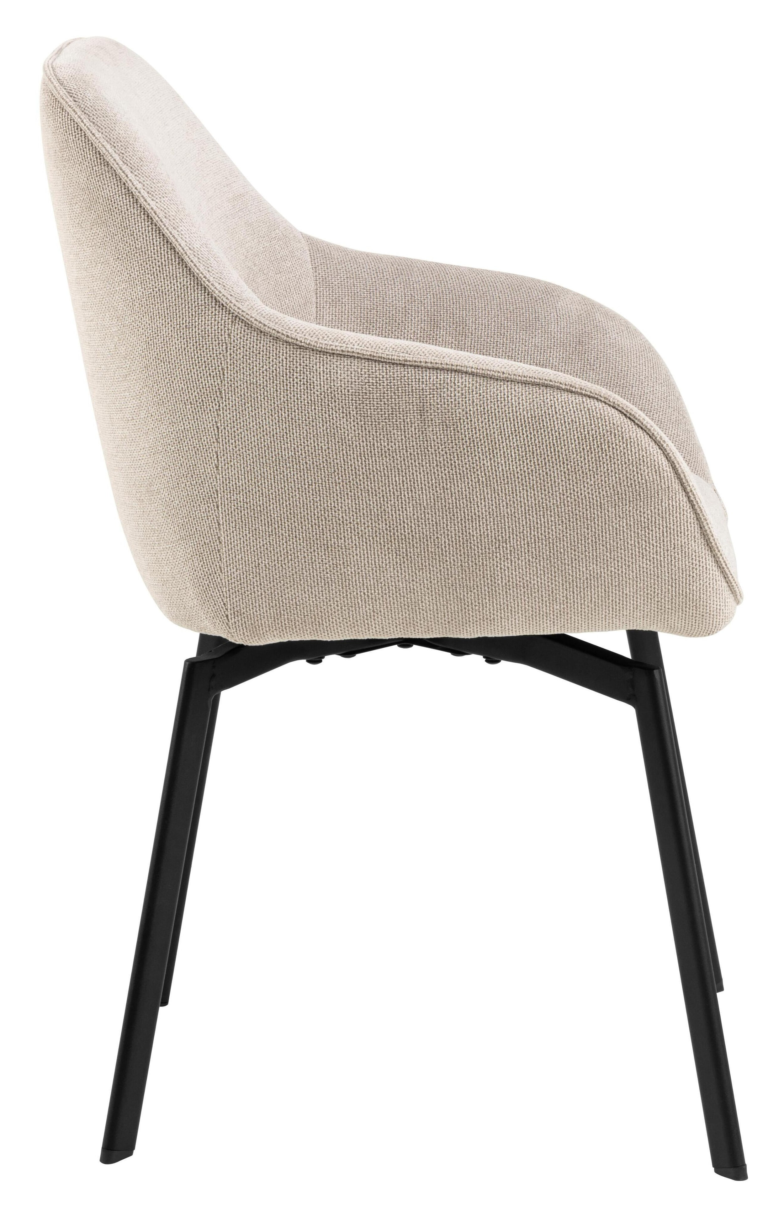 Bendt Draaibare Eetkamerstoel 'Aisling' Chenille, kleur Beige
