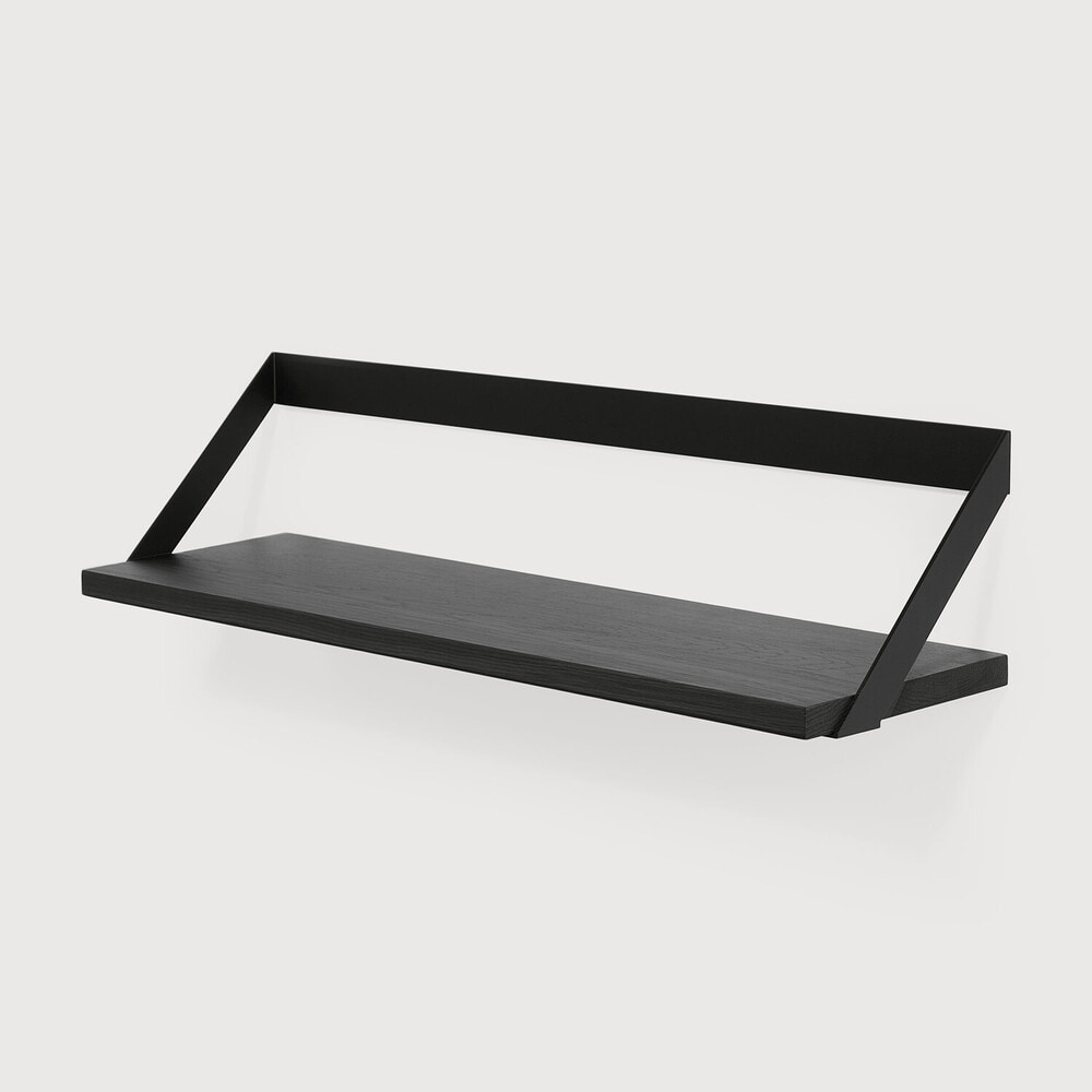 Ethnicraft Wandplank 'Ribbon' Eikenhout, 70 cm, kleur Zwart