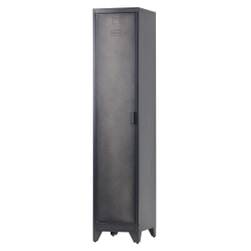 WOOOD Locker 'Cas' metaal met 1 deur, kleur zwart