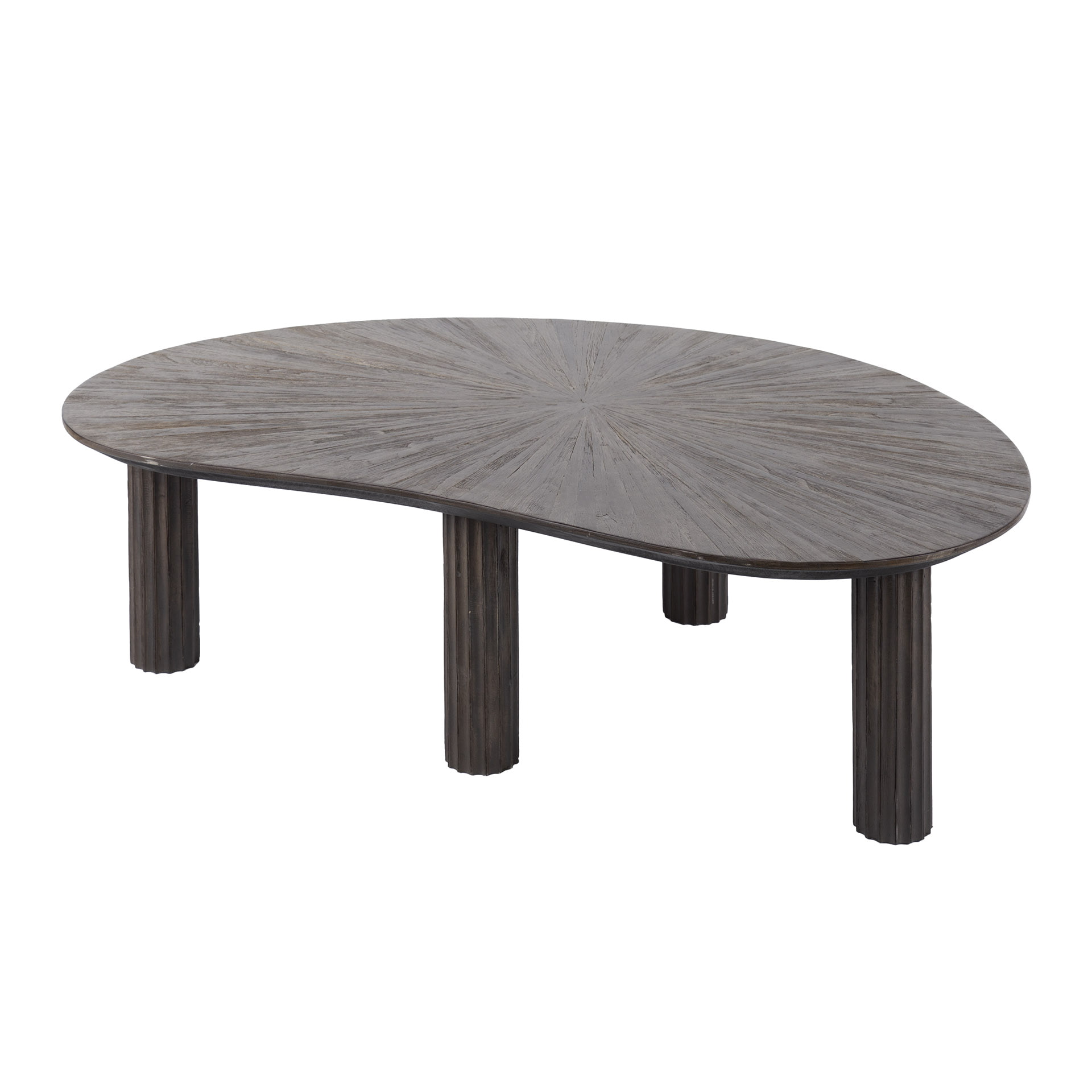 LifestyleFurn Organische Salontafel 'Sadaf' Teakhout, 110 x 68cm