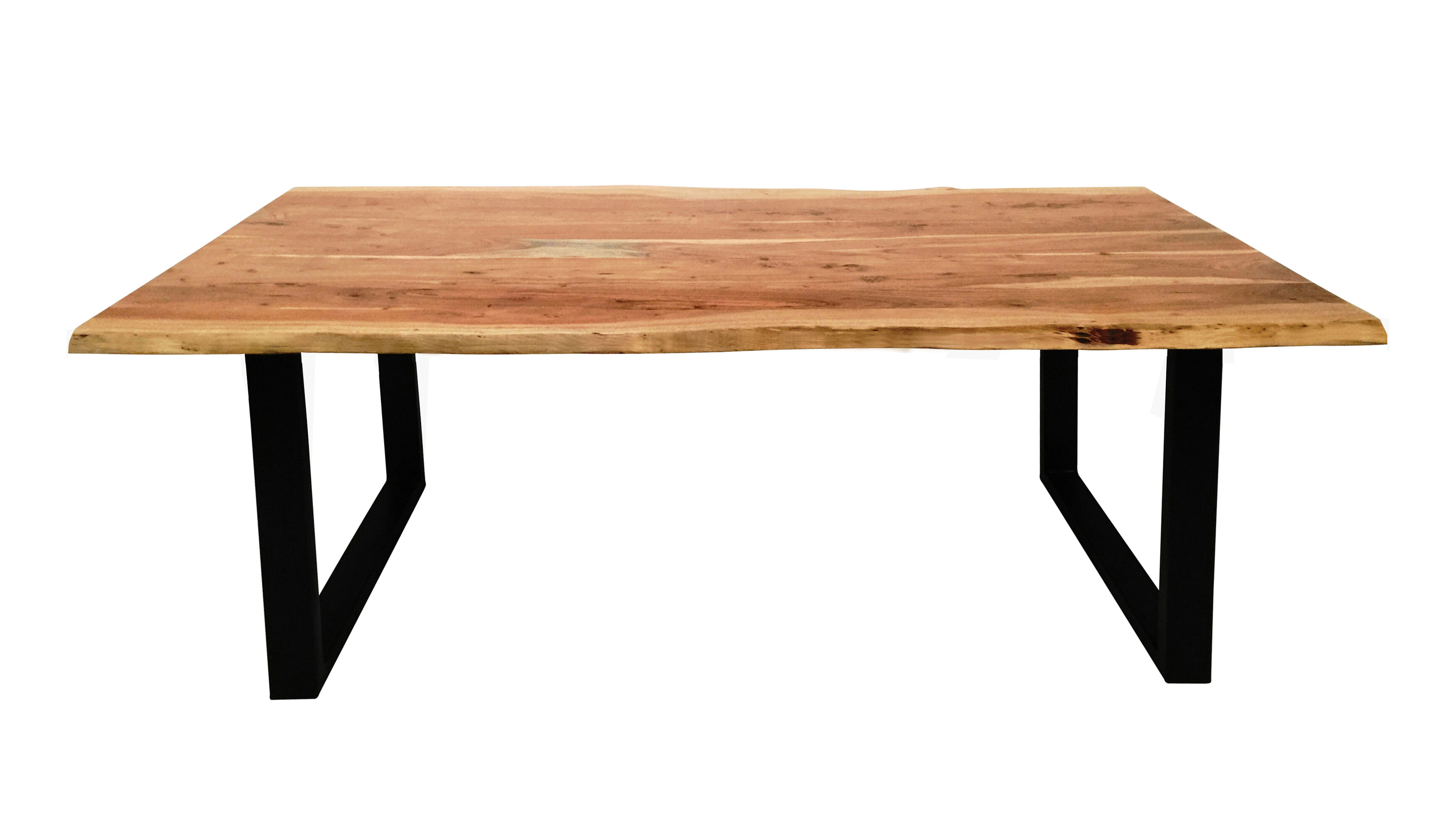 Artistiq Boomstam Eettafel 'Tristina' Acaciahout, 120 x 80cm, kleur Zwart